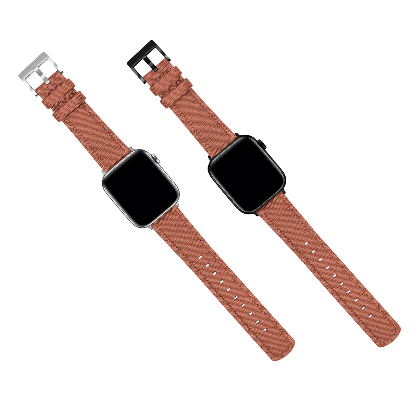 Apple Watch Copper Orange Sailcloth Watch Band - Image 5