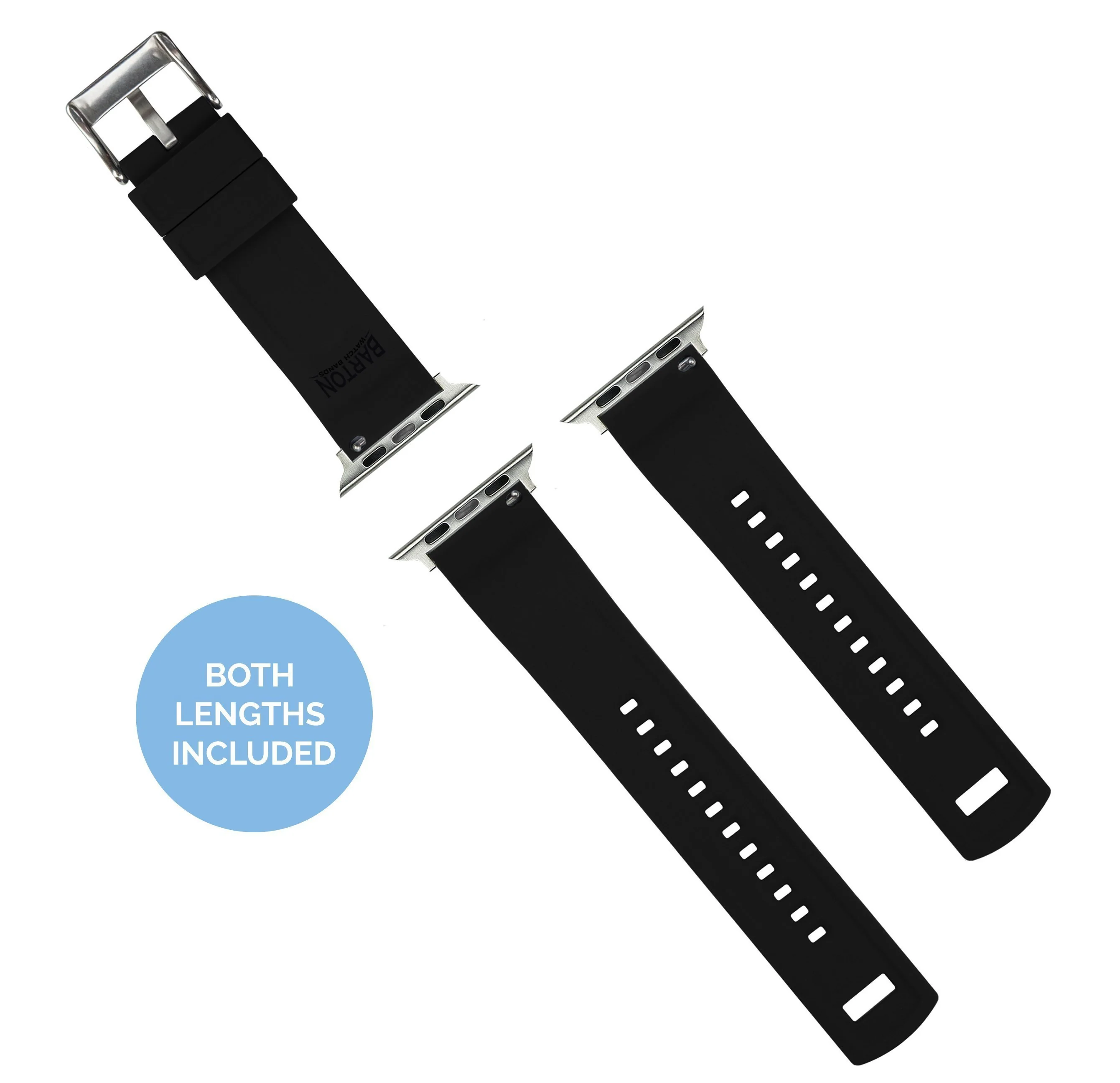 Apple Watch Elite Silicone Black Watch Band - Image 5