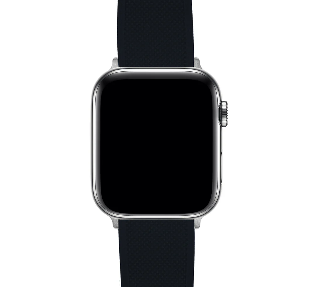 Apple Watch Elite Silicone Black Watch Band - Image 6