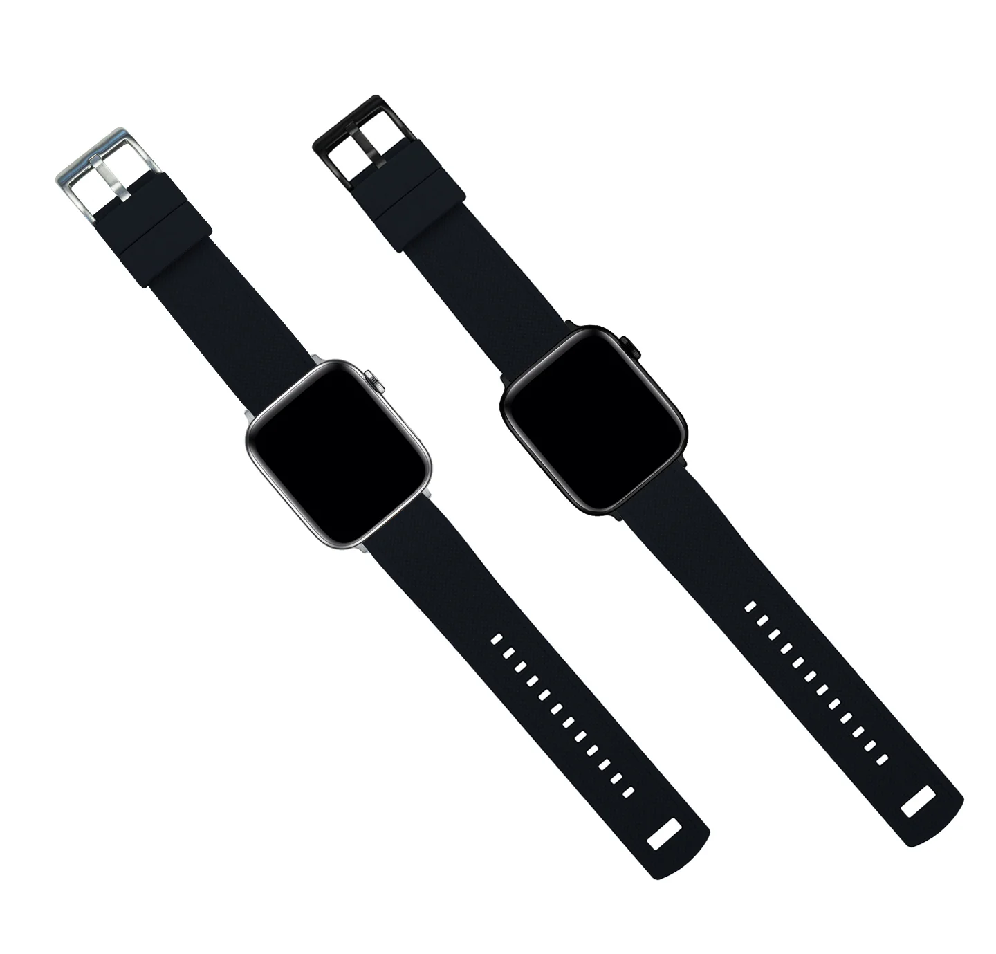 Apple Watch Elite Silicone Black Top Pink Bottom Watch Band - Image 6