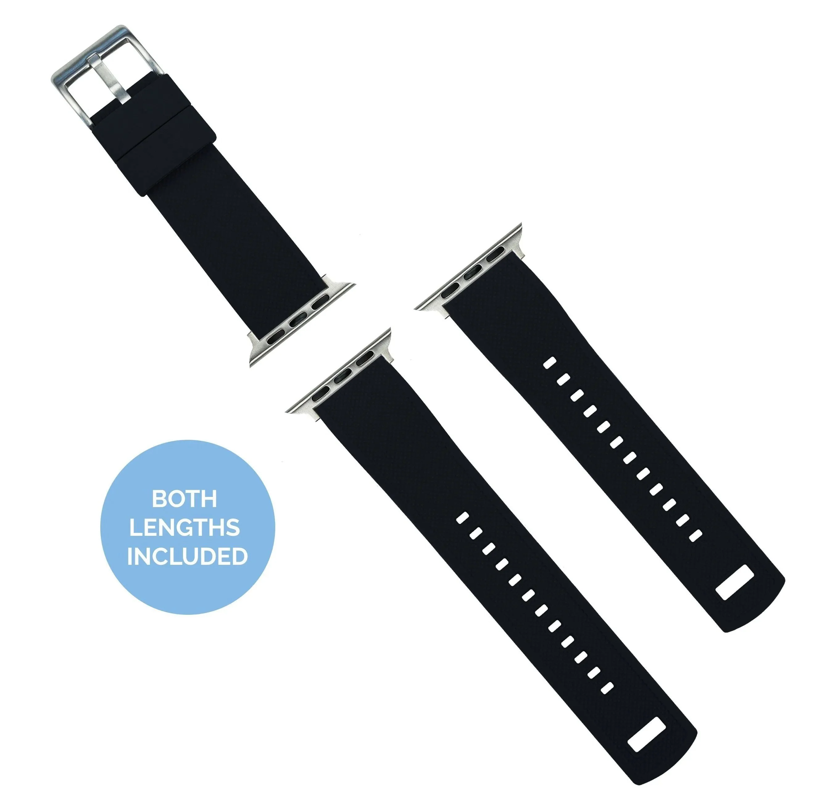 Apple Watch Elite Silicone Black Top Yellow Bottom Watch Band - Image 3