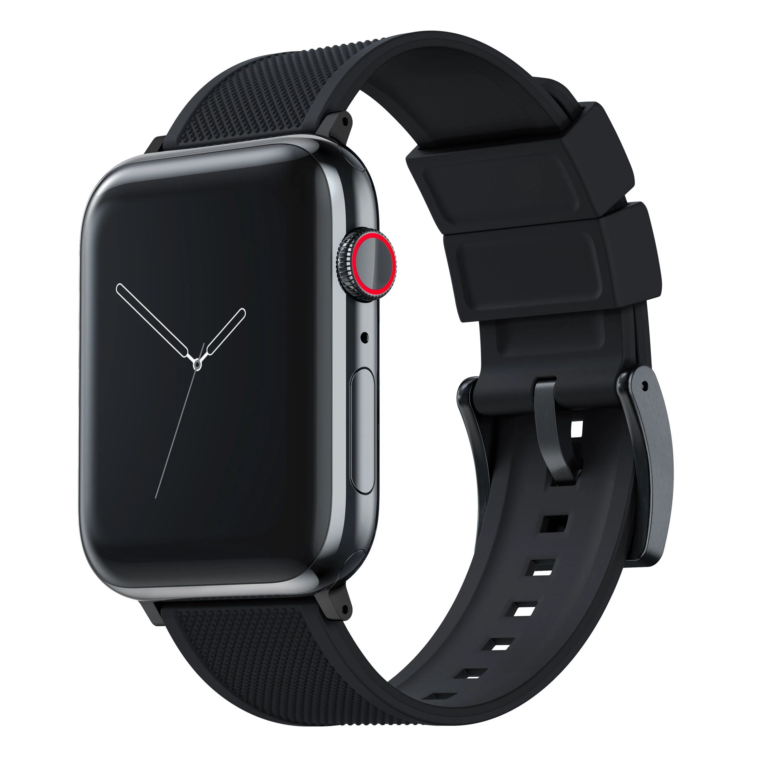 Apple Watch Elite Silicone Black Watch Band - Image 3