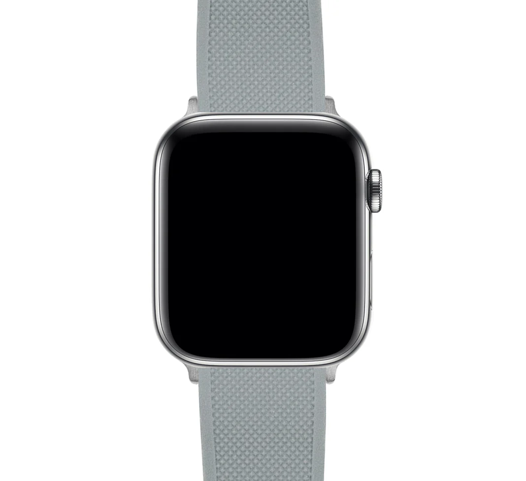Apple Watch Elite Silicone Cool Grey Top Black Bottom Watch Band - Image 5