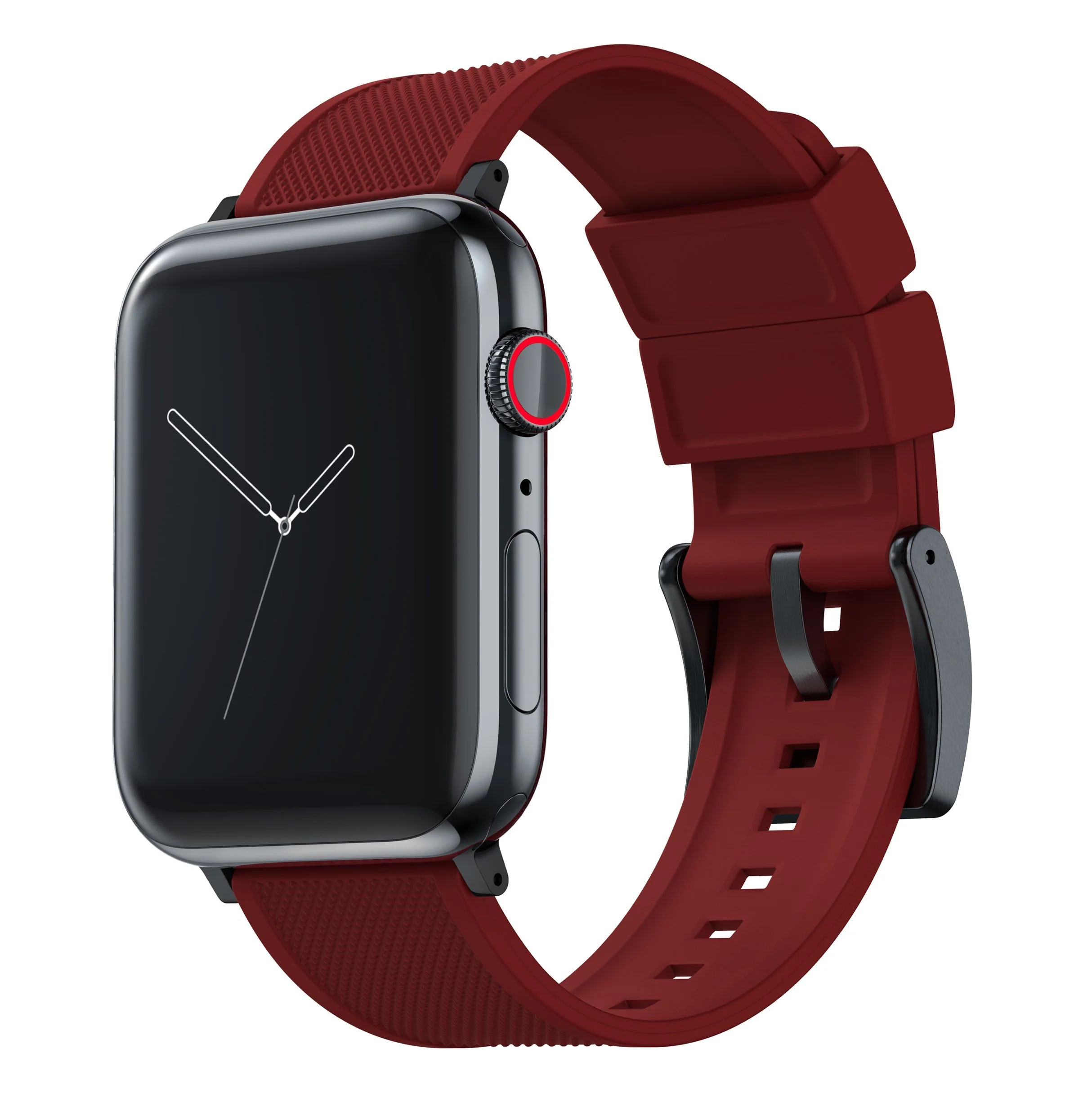 Apple Watch Elite Silicone Crimson Red Watch Band - Image 2