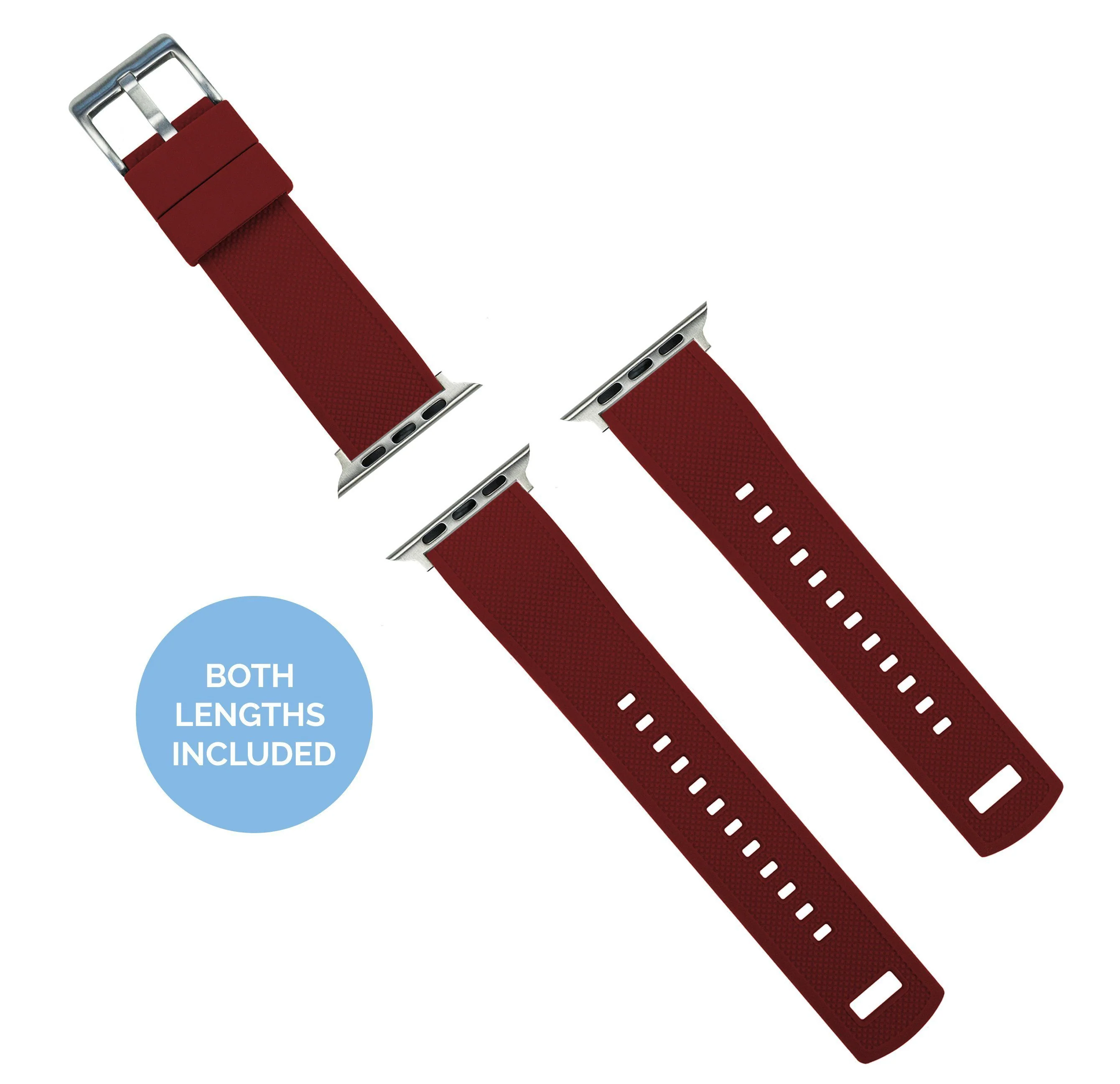 Apple Watch Elite Silicone Crimson Red Watch Band - Image 3