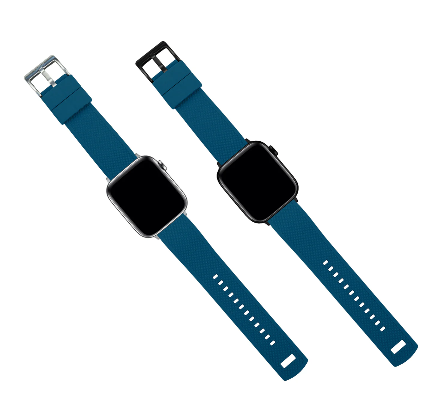 Apple Watch Elite Silicone Flatwater Blue Watch Band - Image 11