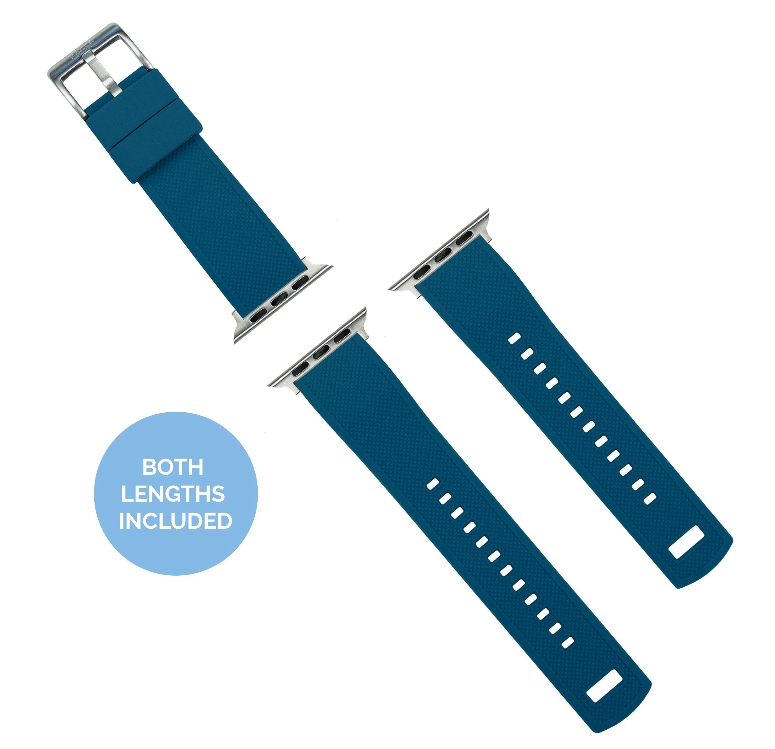 Apple Watch Elite Silicone Flatwater Blue Watch Band - Image 7
