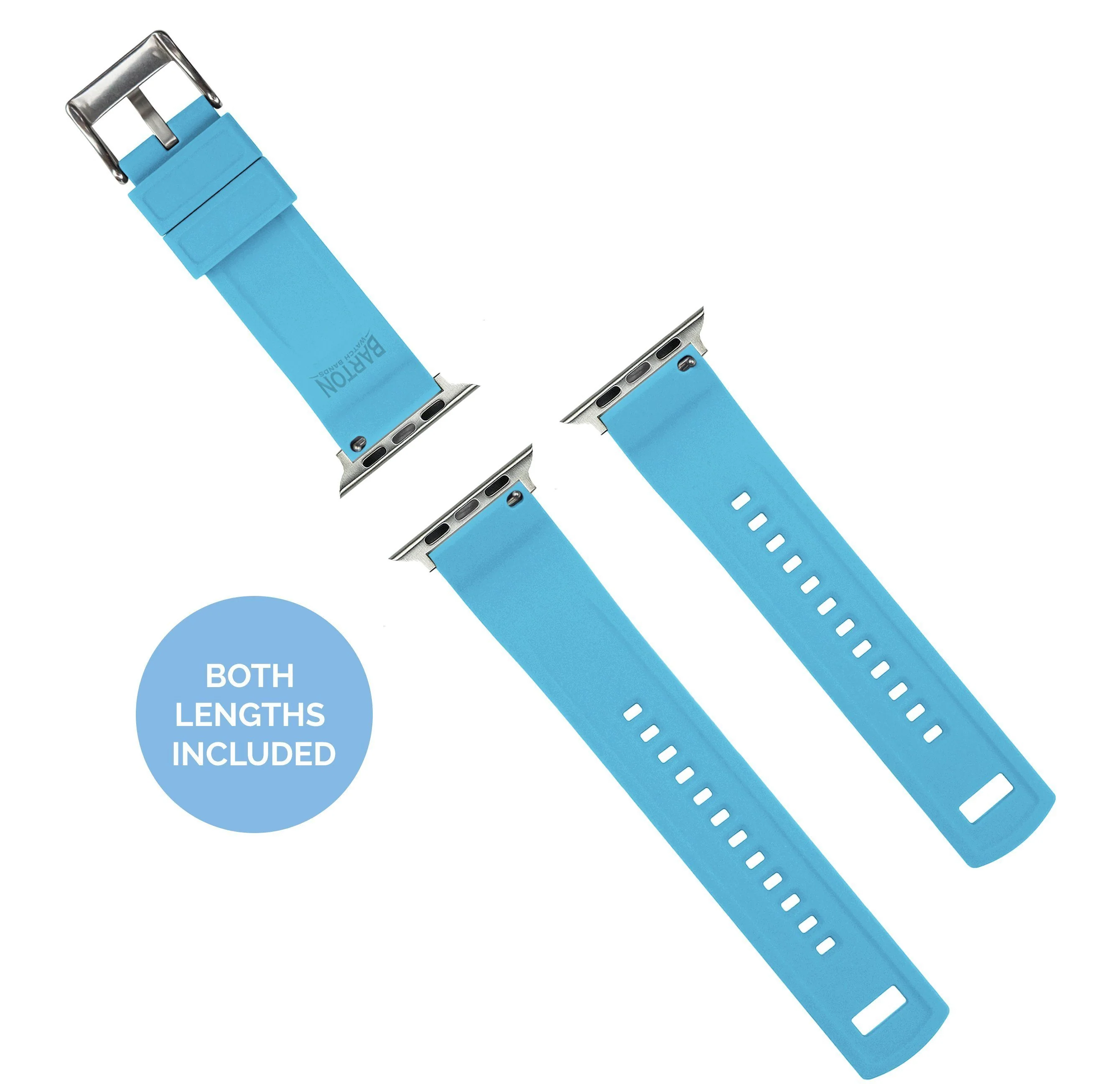 Apple Watch Elite Silicone Flatwater Blue Watch Band - Image 8