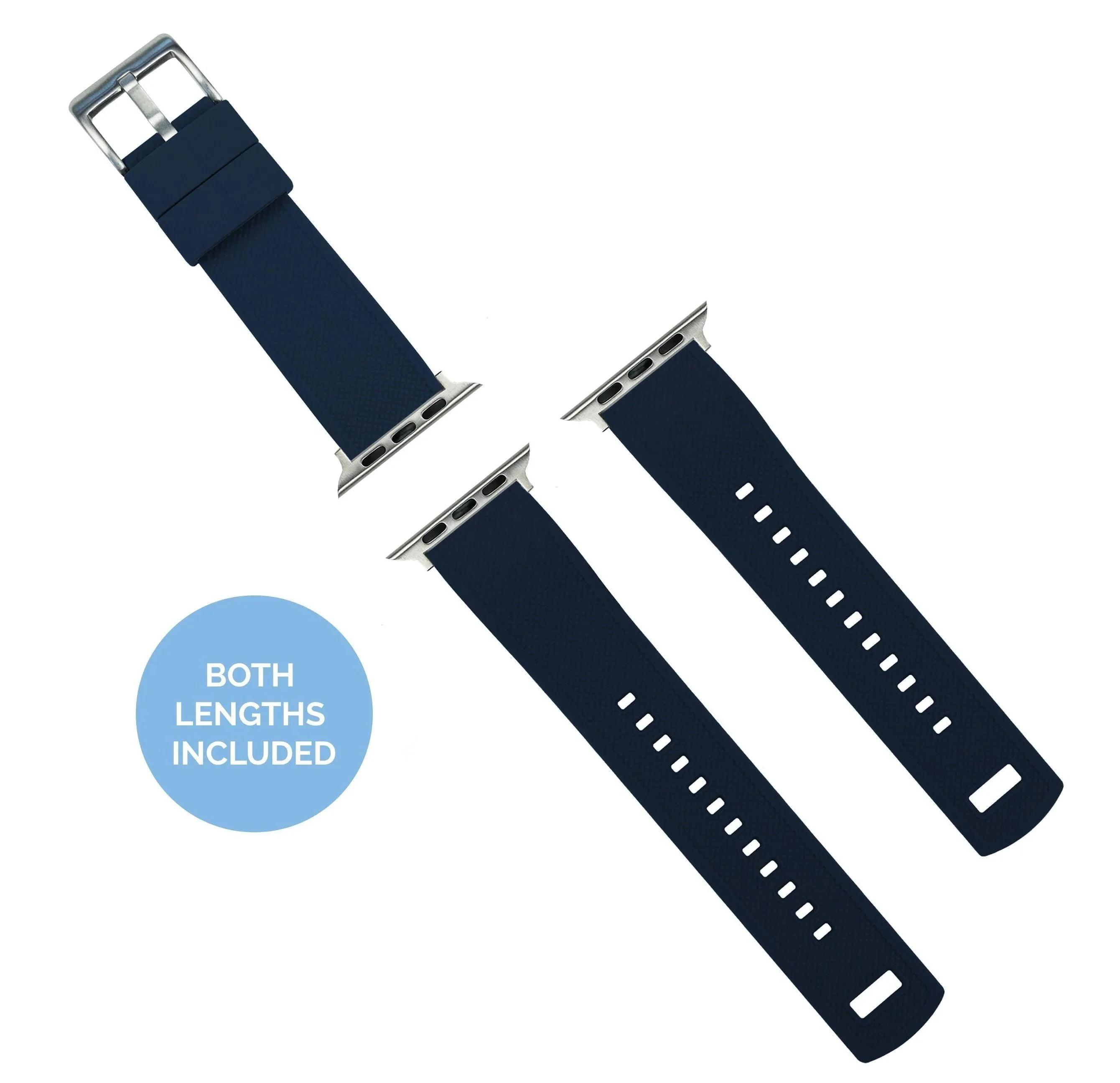 Apple Watch Elite Silicone Navy Blue Top Crimson Red Bottom Watch Band - Image 3