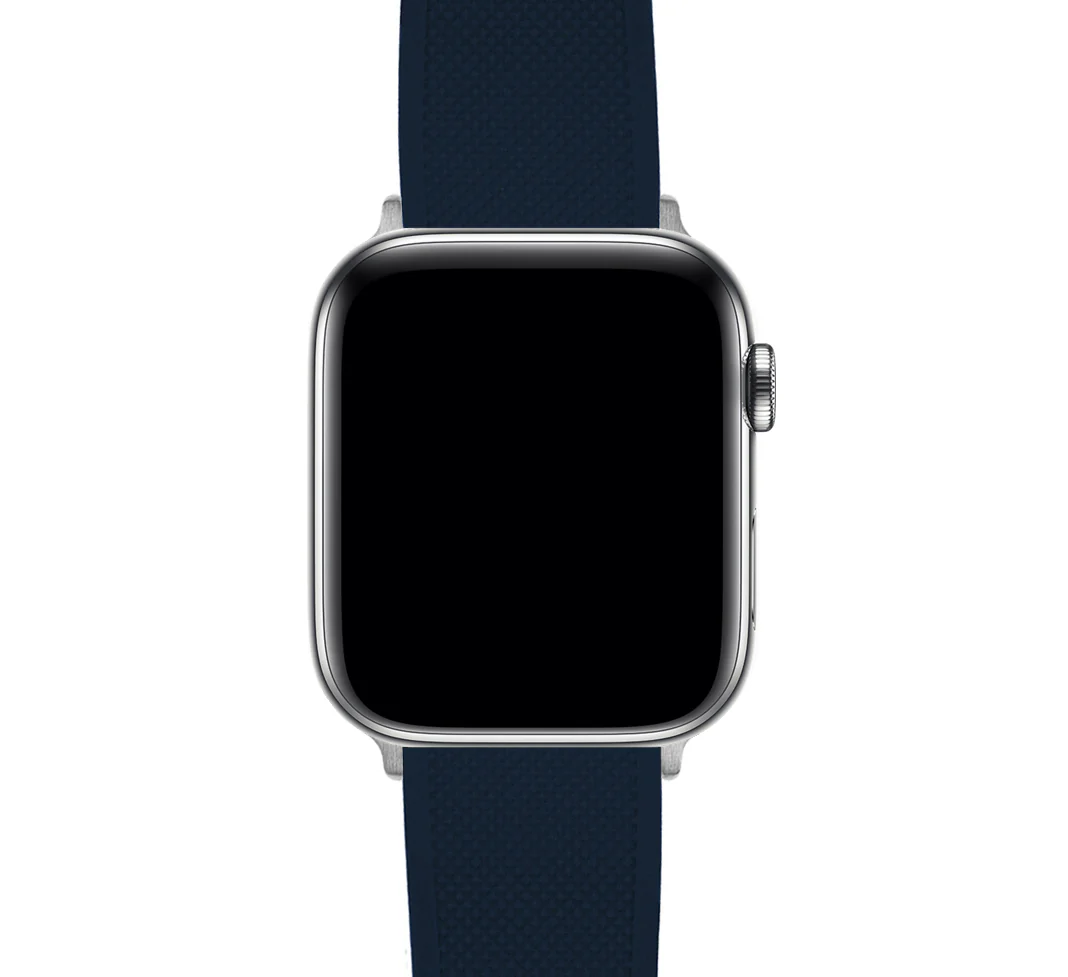Apple Watch Elite Silicone Navy Blue Top Crimson Red Bottom Watch Band - Image 5