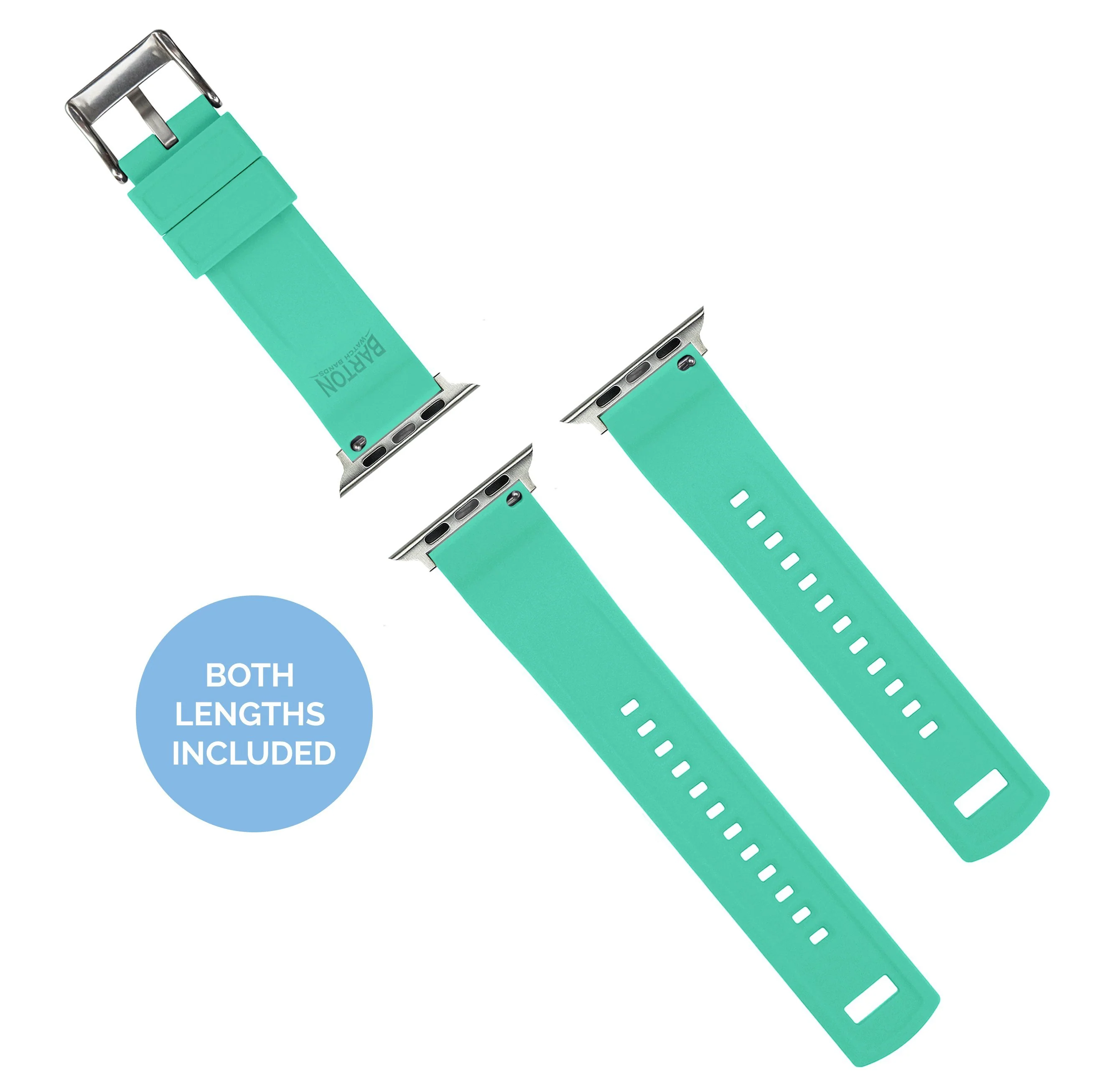 Apple Watch Elite Silicone Smoke Grey Top Mint Green Bottom Watch - Image 4