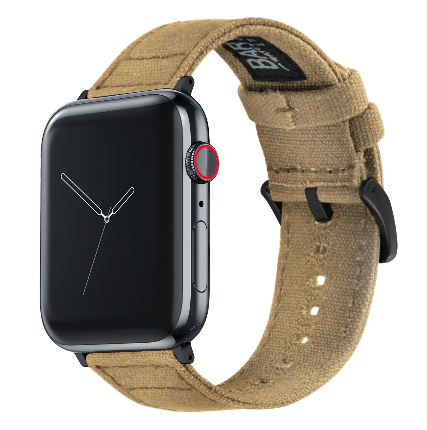 Apple Watch Khaki Canvas Watch Band - Image 4