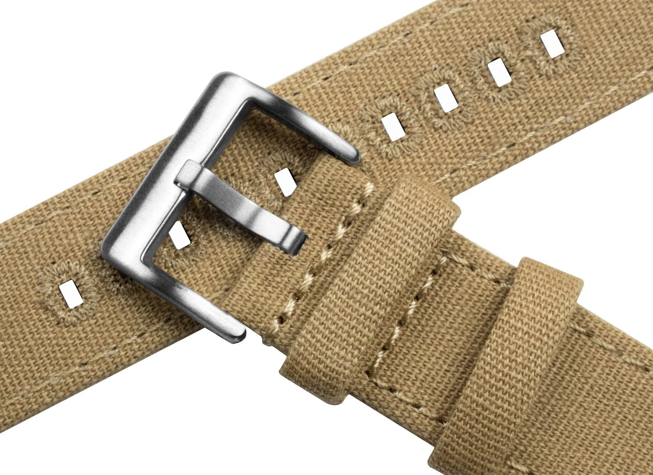 Apple Watch Khaki Canvas Watch Band - Image 7