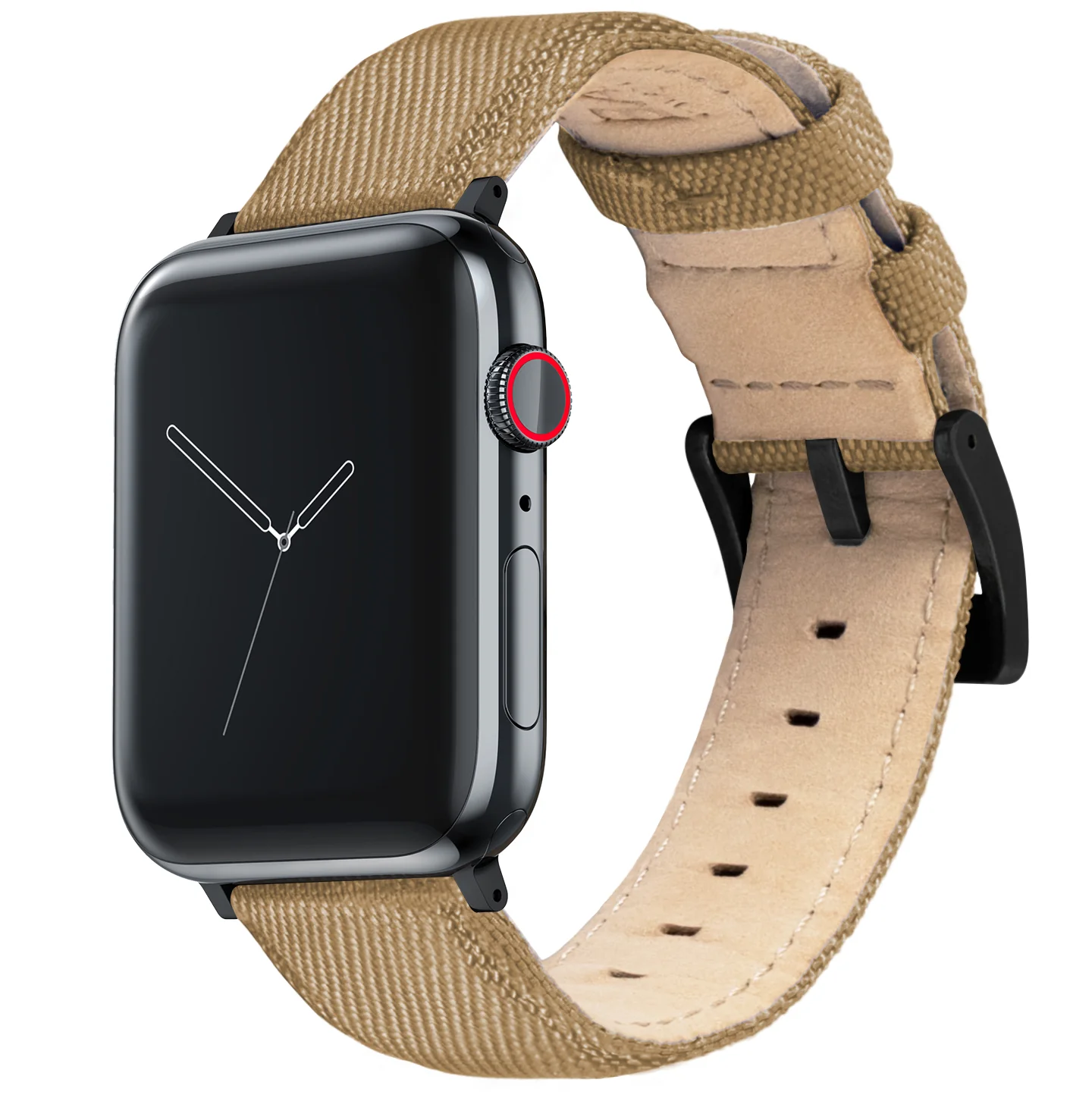 Apple Watch Khaki Tan Sailcloth Watch Band - Image 2