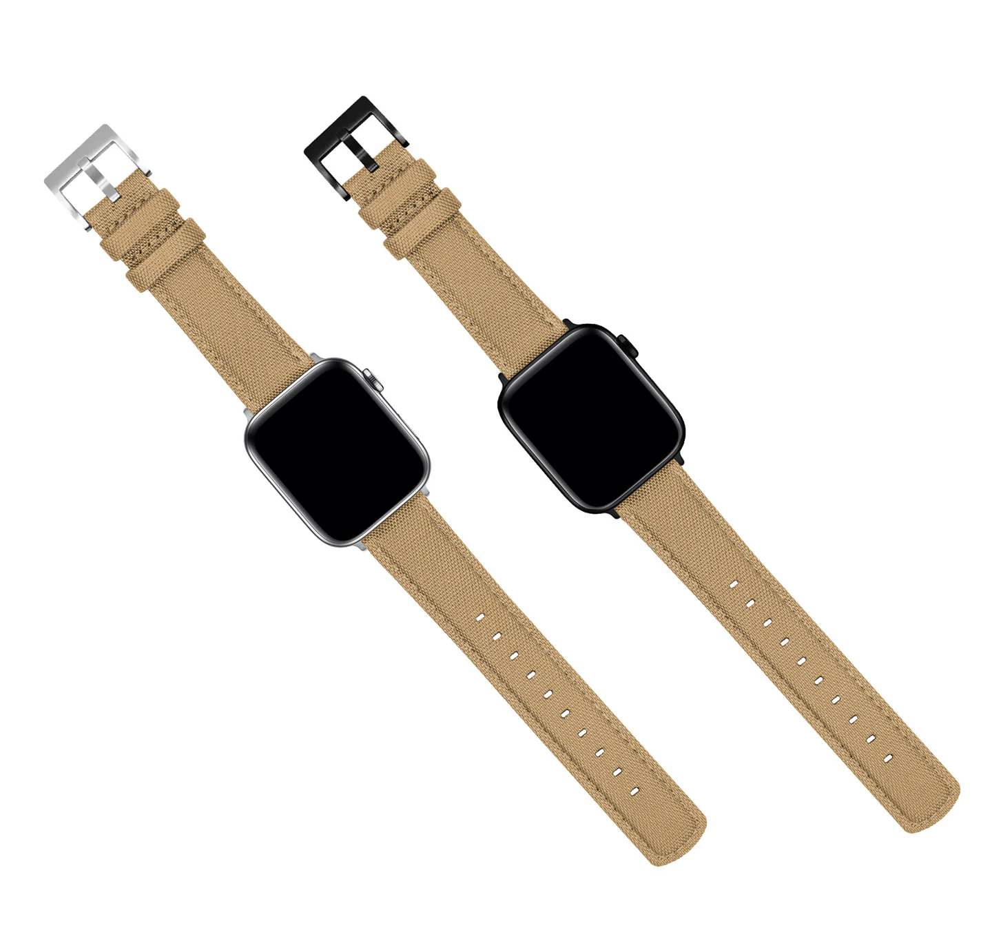 Apple Watch Khaki Tan Sailcloth Watch Band - Image 4