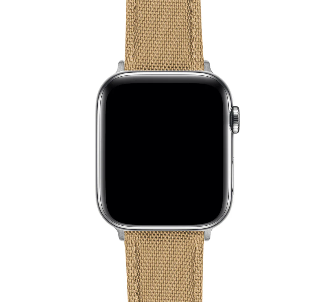 Apple Watch Khaki Tan Sailcloth Watch Band - Image 7