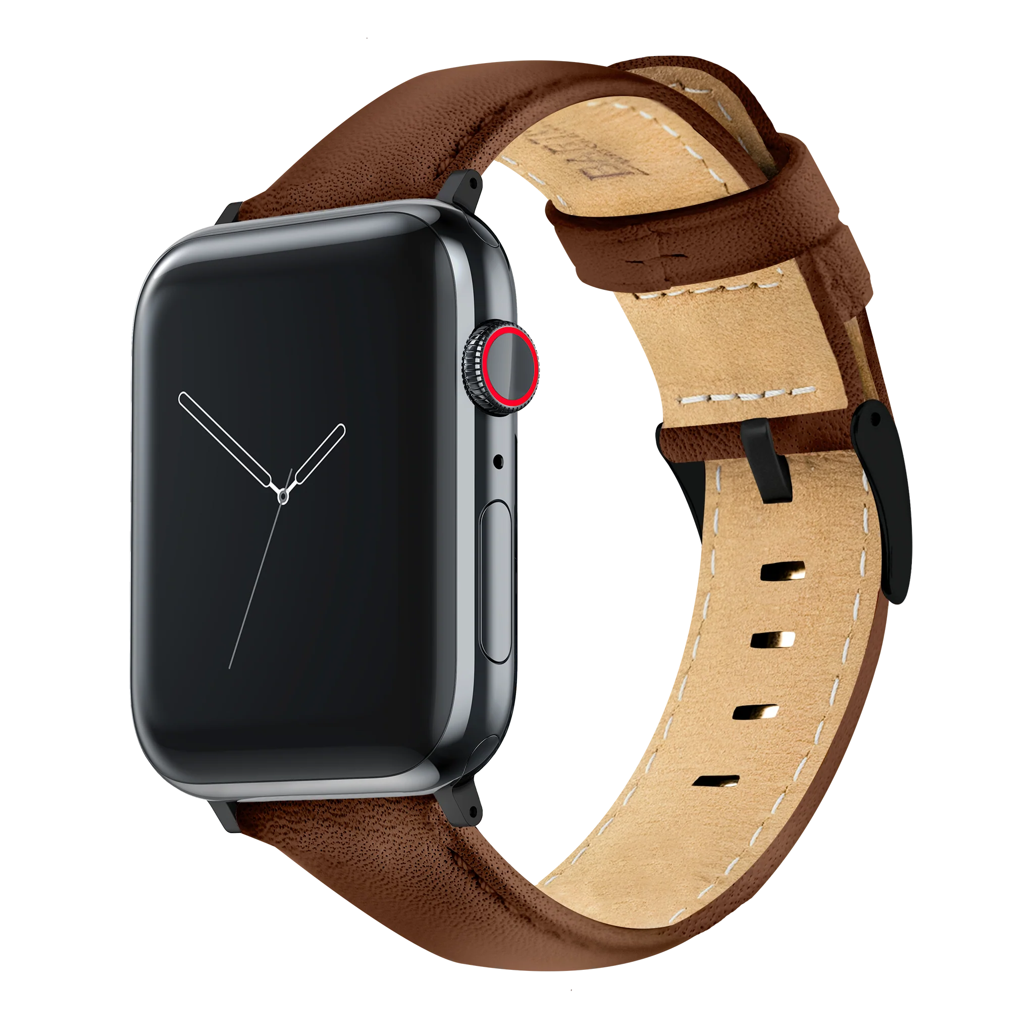 Apple Watch Light Brown Pittards Performance Leather Brown Stitching Watch Band - Image 3
