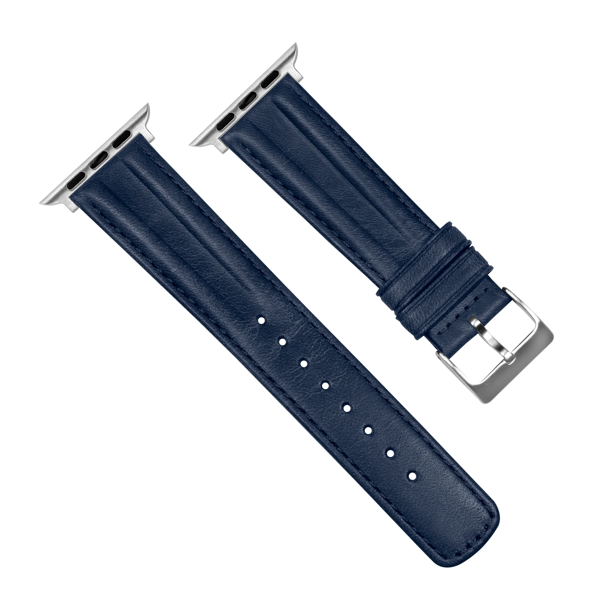 Apple Watch Navy Blue Classic Horween® Leather Watch Band - Image 5