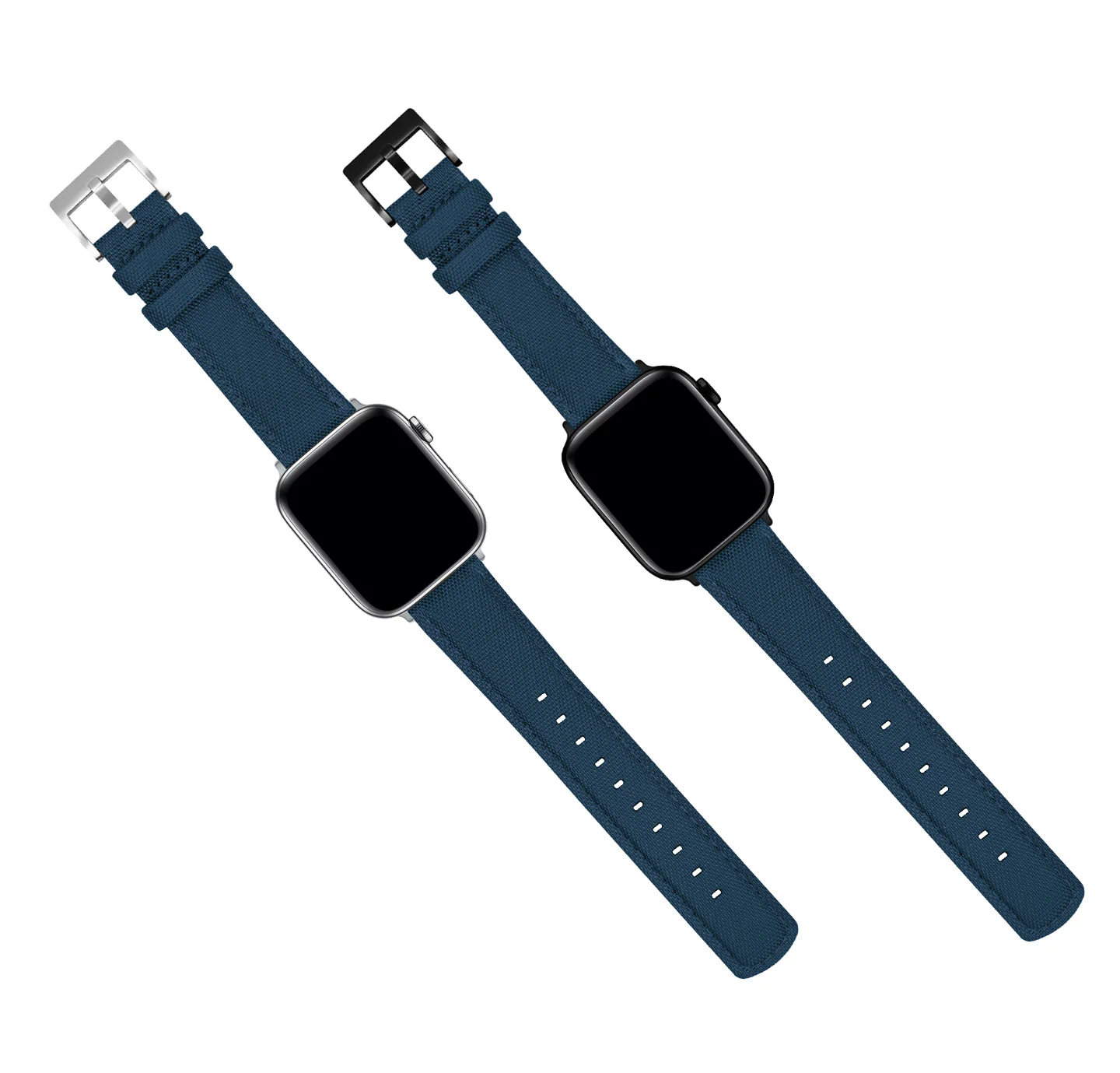 Apple Watch Navy Blue Sailcloth Watch Band - Image 4