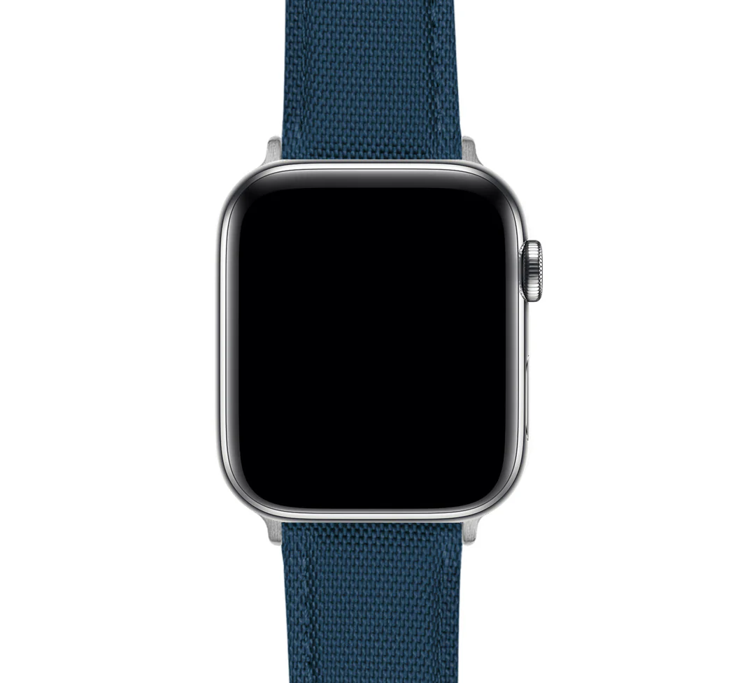 Apple Watch Navy Blue Sailcloth Watch Band - Image 7
