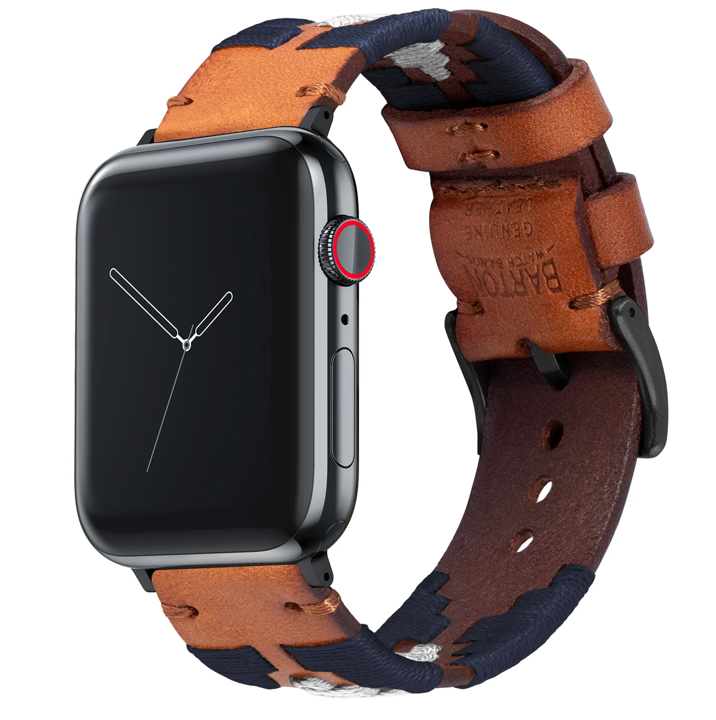 Apple Watch Navy Linen Gaucho Watch Band - Image 5