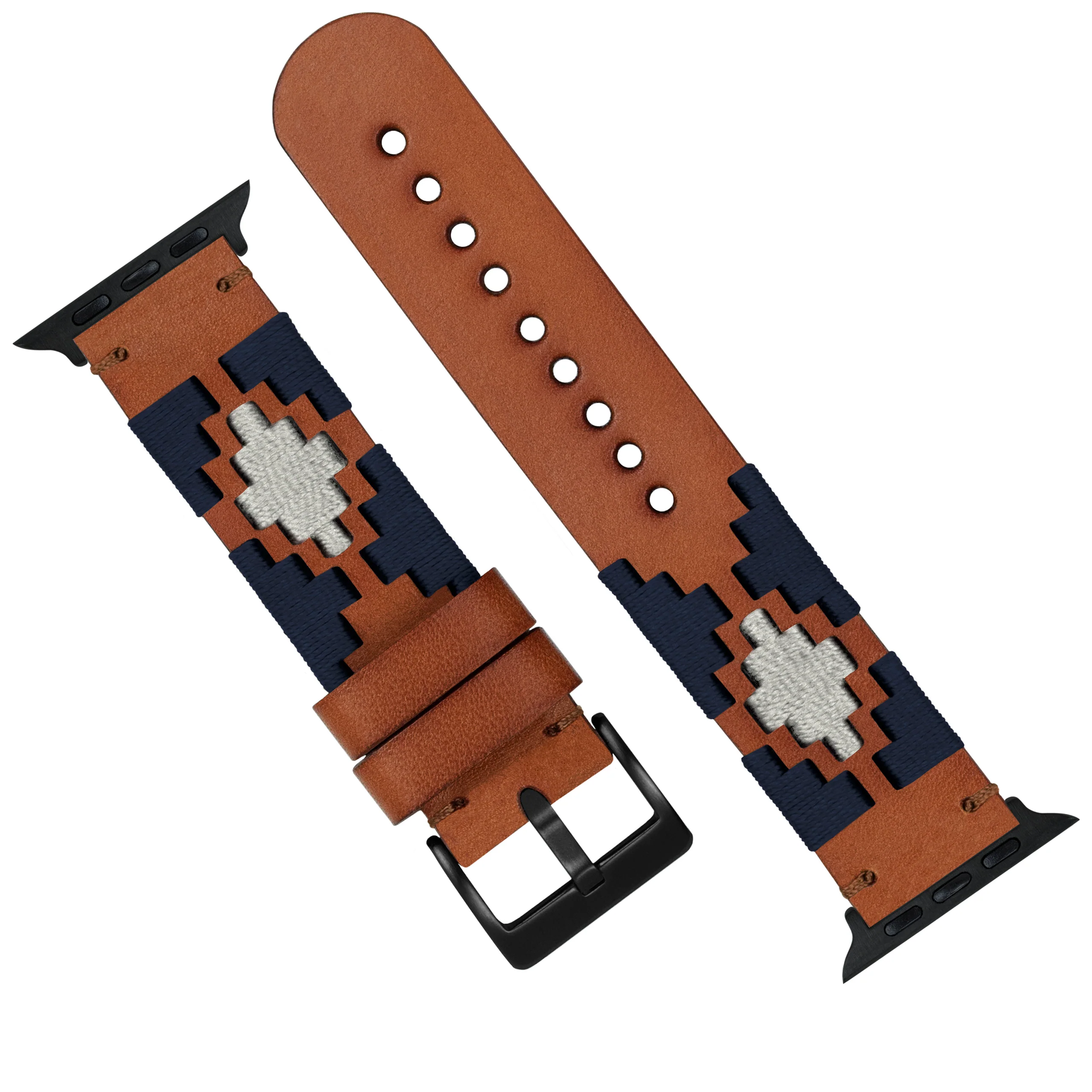 Apple Watch Navy Linen Gaucho Watch Band - Image 7