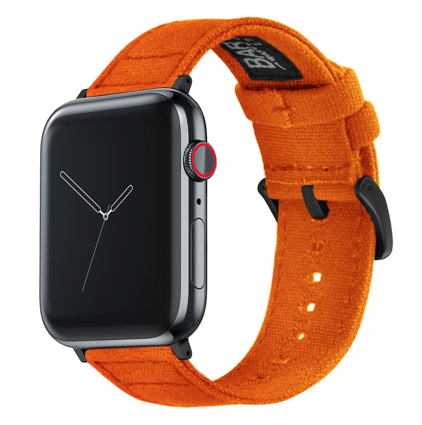 Apple Watch Pumpkin Orange Canvas Watch Band - Image 2