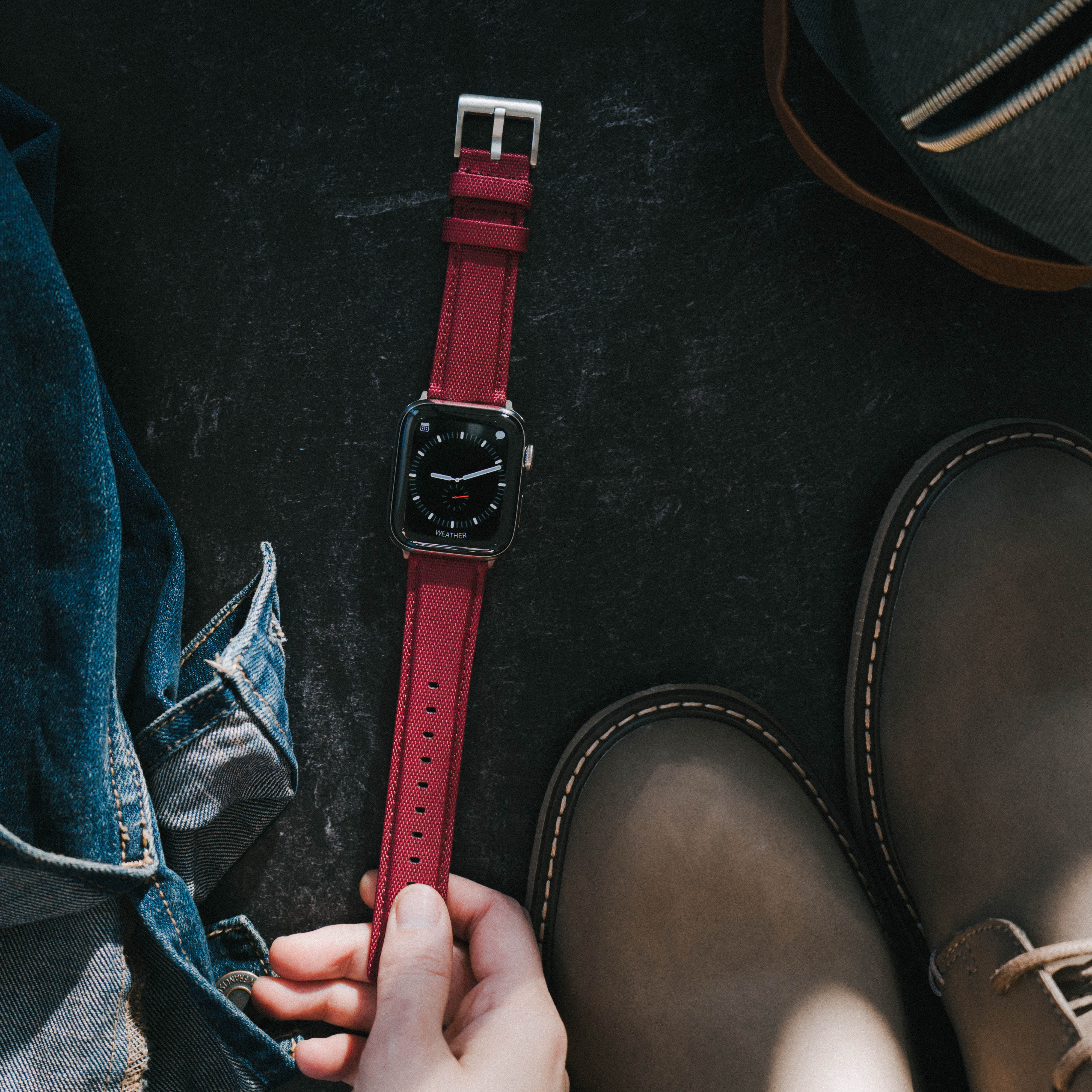 Apple Watch Red Raspberry Watch Band - Image 3