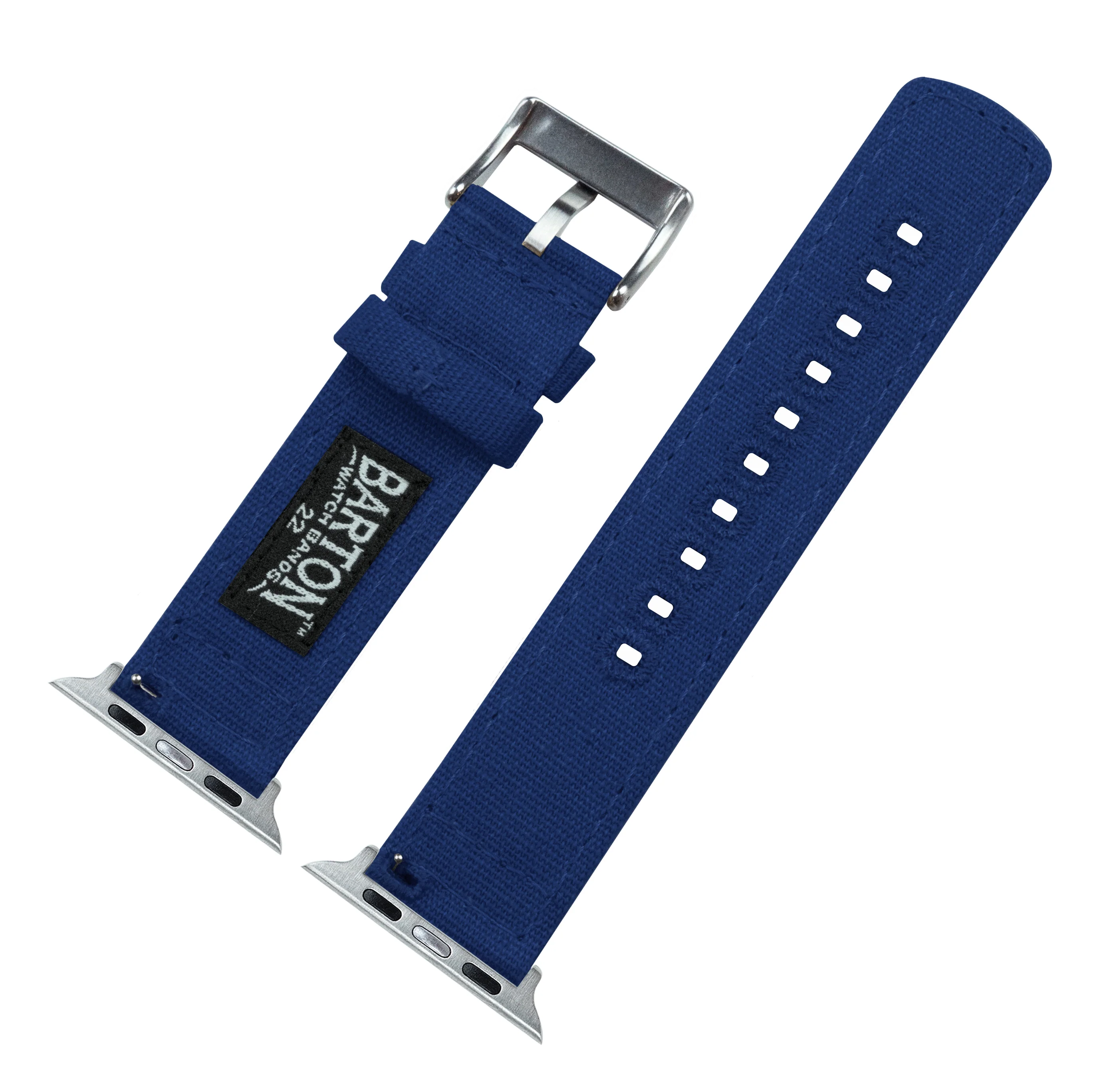 Apple Watch Royal Blue Canvas Watch Band - Image 6