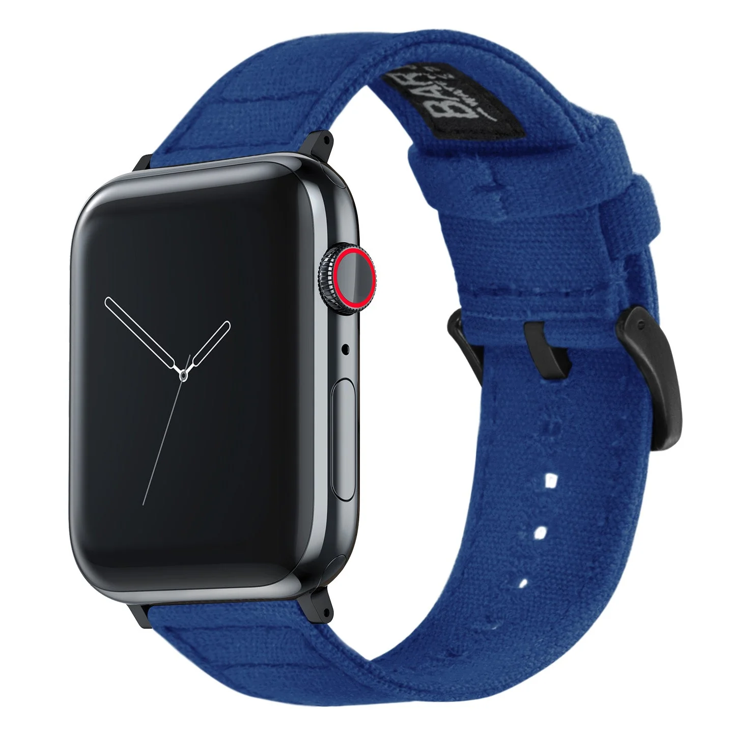 Apple Watch Small (38mm, 40mm, 41mm, 42mm) Royal Blue Canvas Watch Band - Image 2