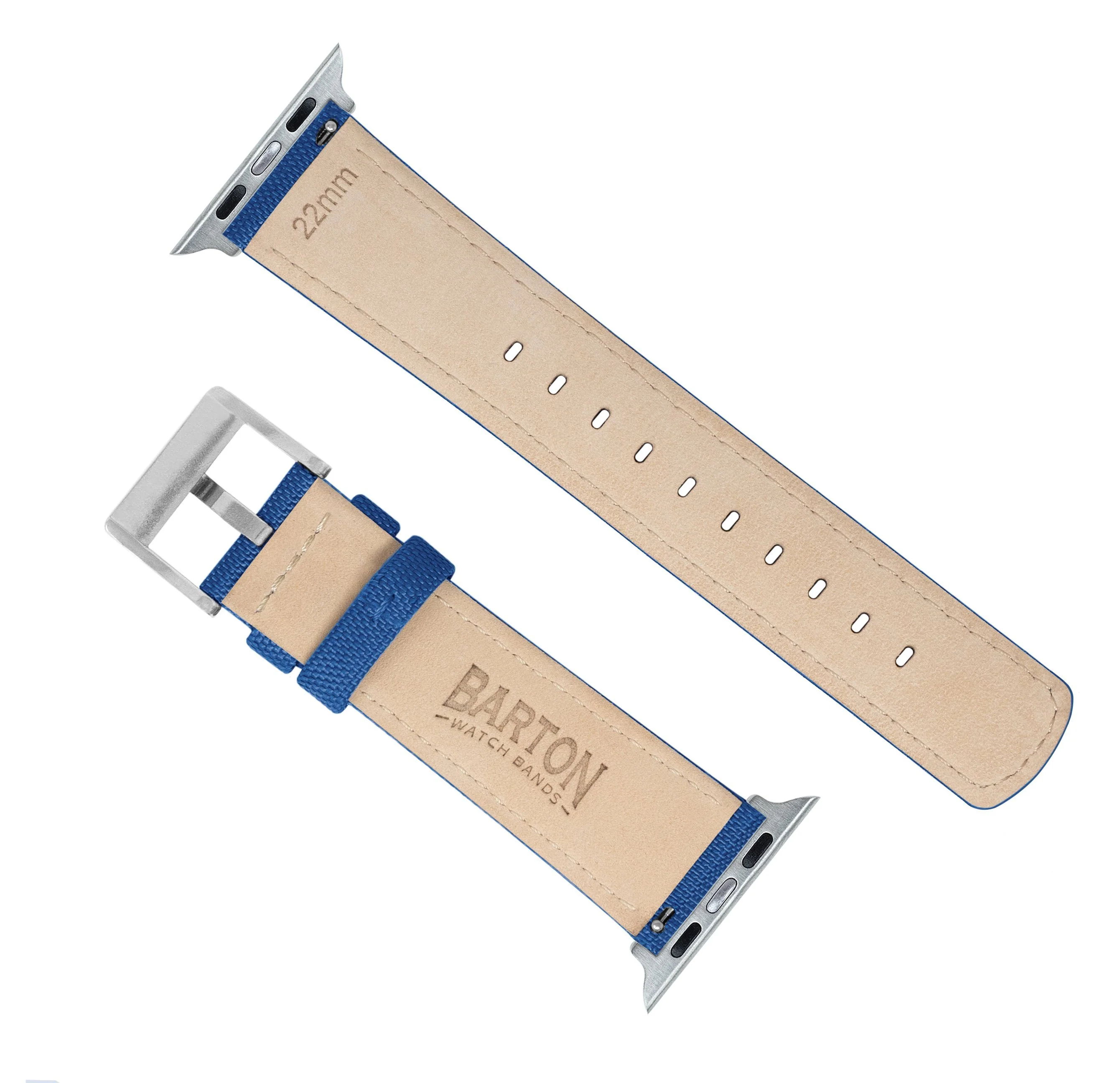 Apple Watch Royal Blue Sailcloth Watch Band - Image 6