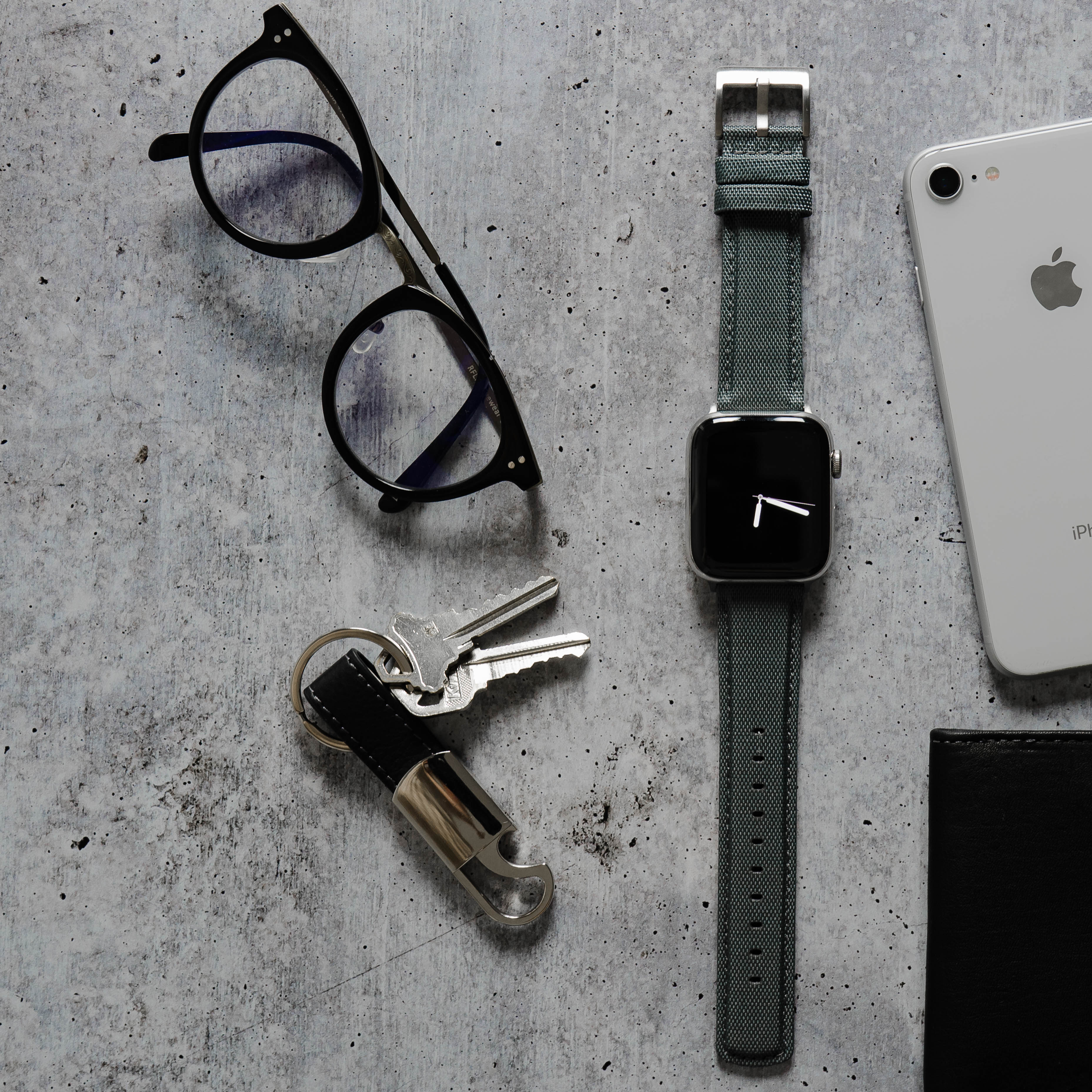 Apple Watch Slate Grey Sailcloth Watch Band - Image 3