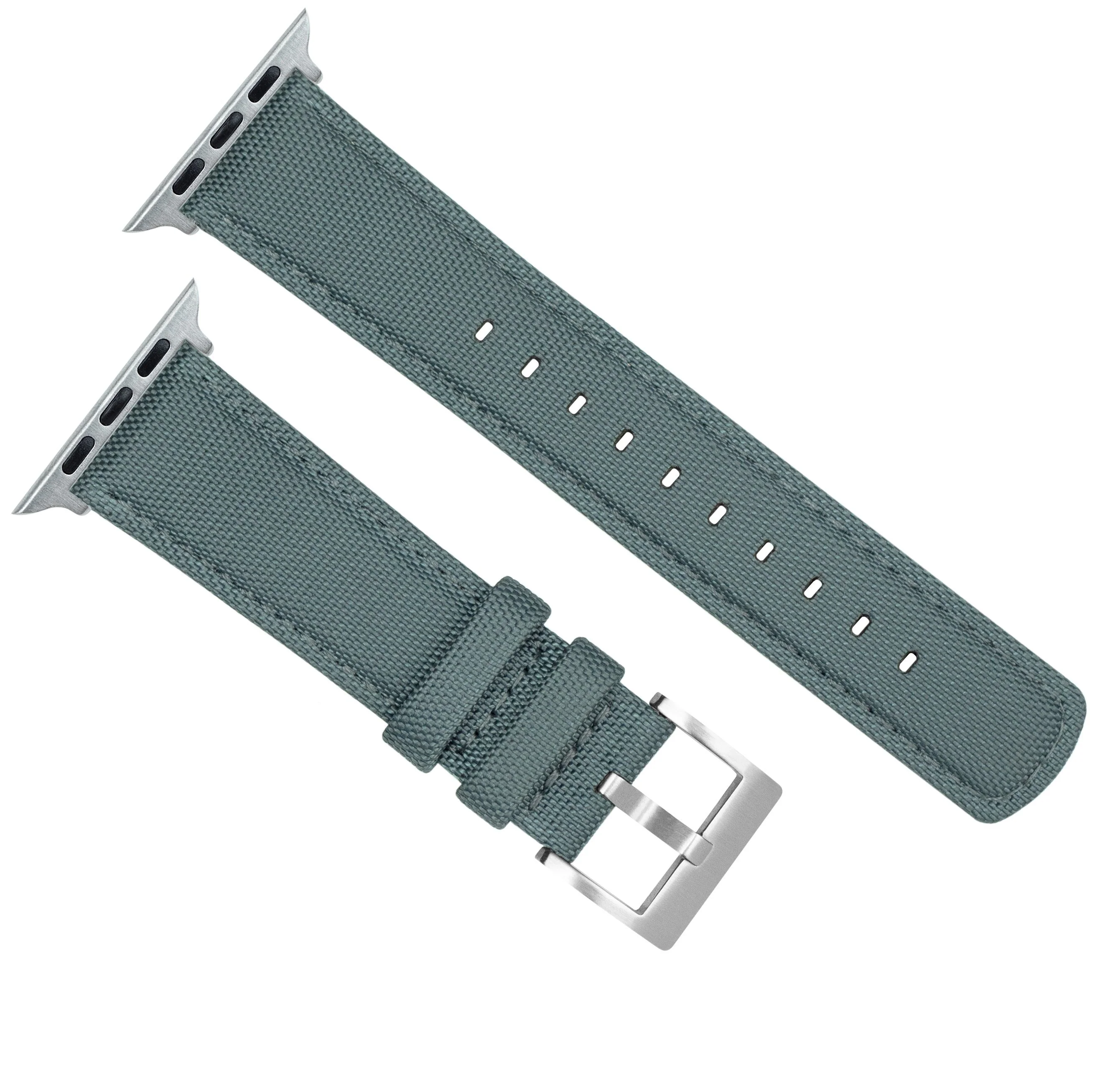 Apple Watch Slate Grey Sailcloth Watch Band - Image 5