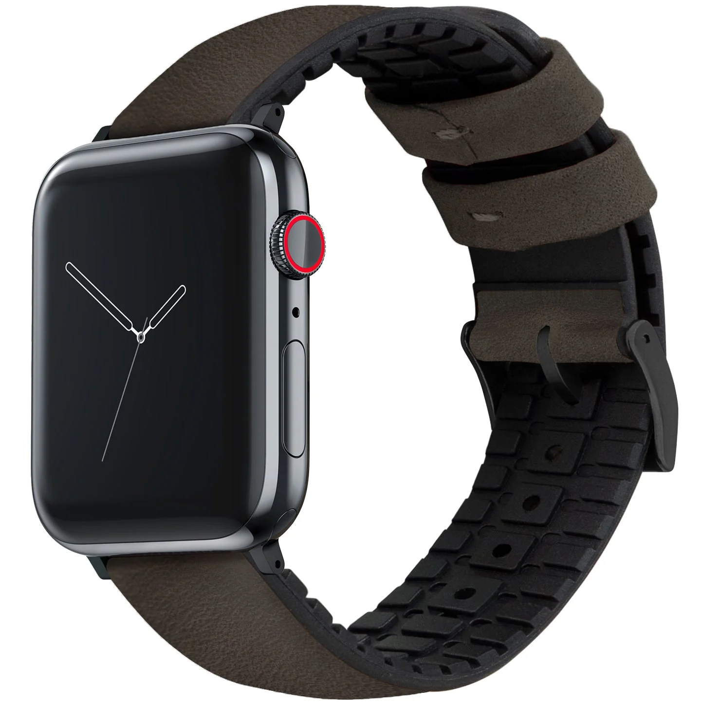 Apple Watch Smoke Leather Hybrid Watch Band - Image 2