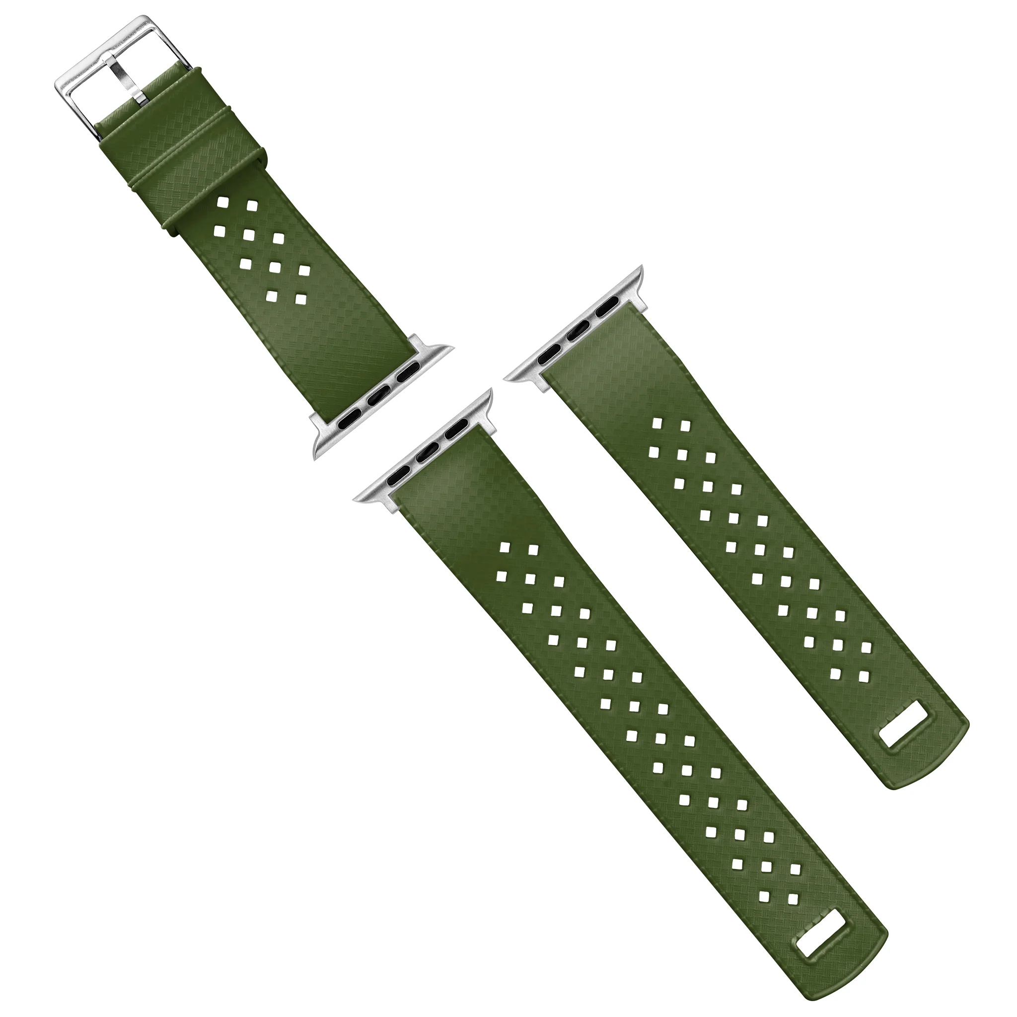 Apple Watch Tropical Style Army Green Watch Band - Image 10