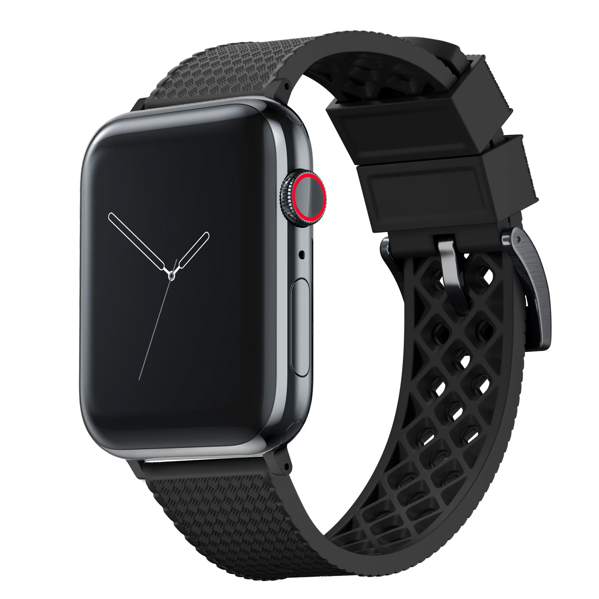 Apple Watch Tropical Style Black Watch Band - Image 6