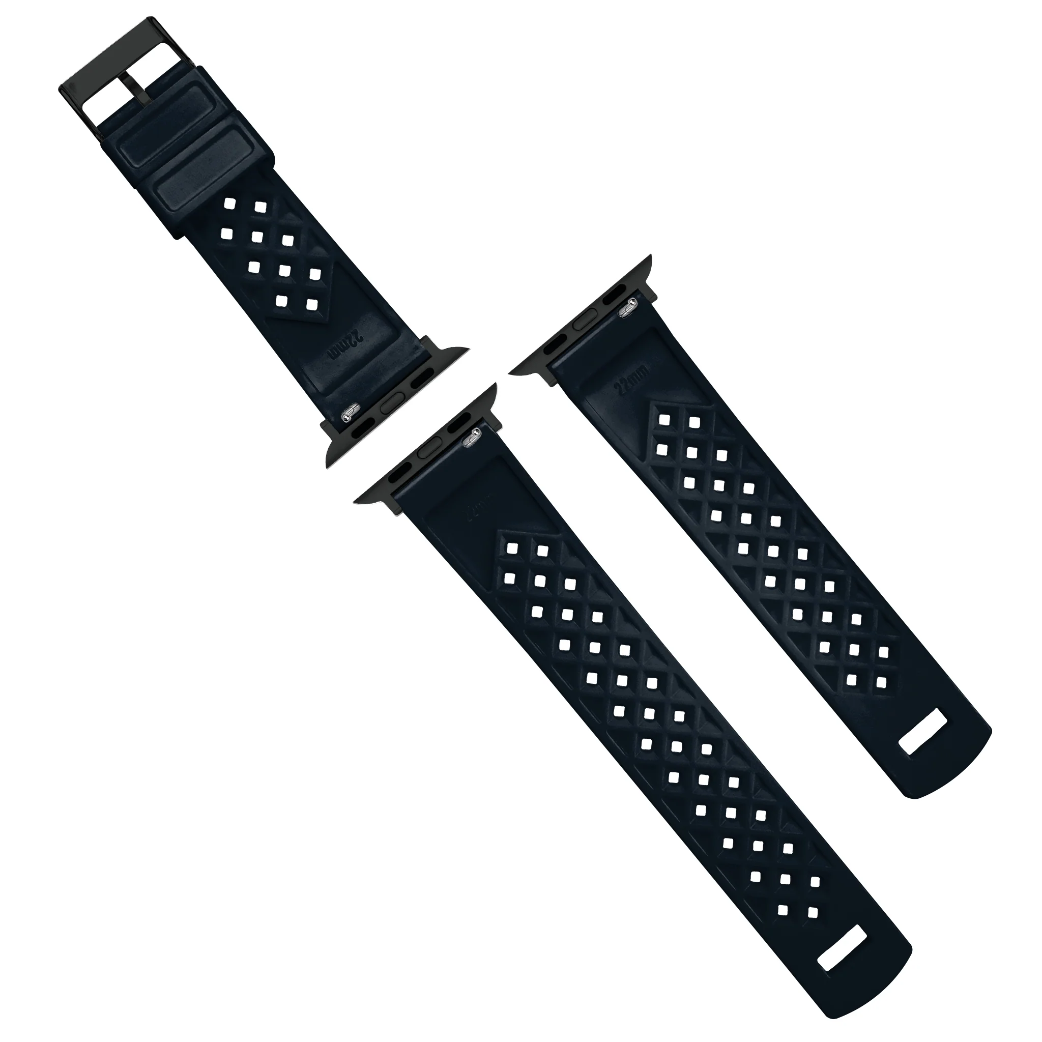 Apple Watch Tropical Style Black Watch Band - Image 9