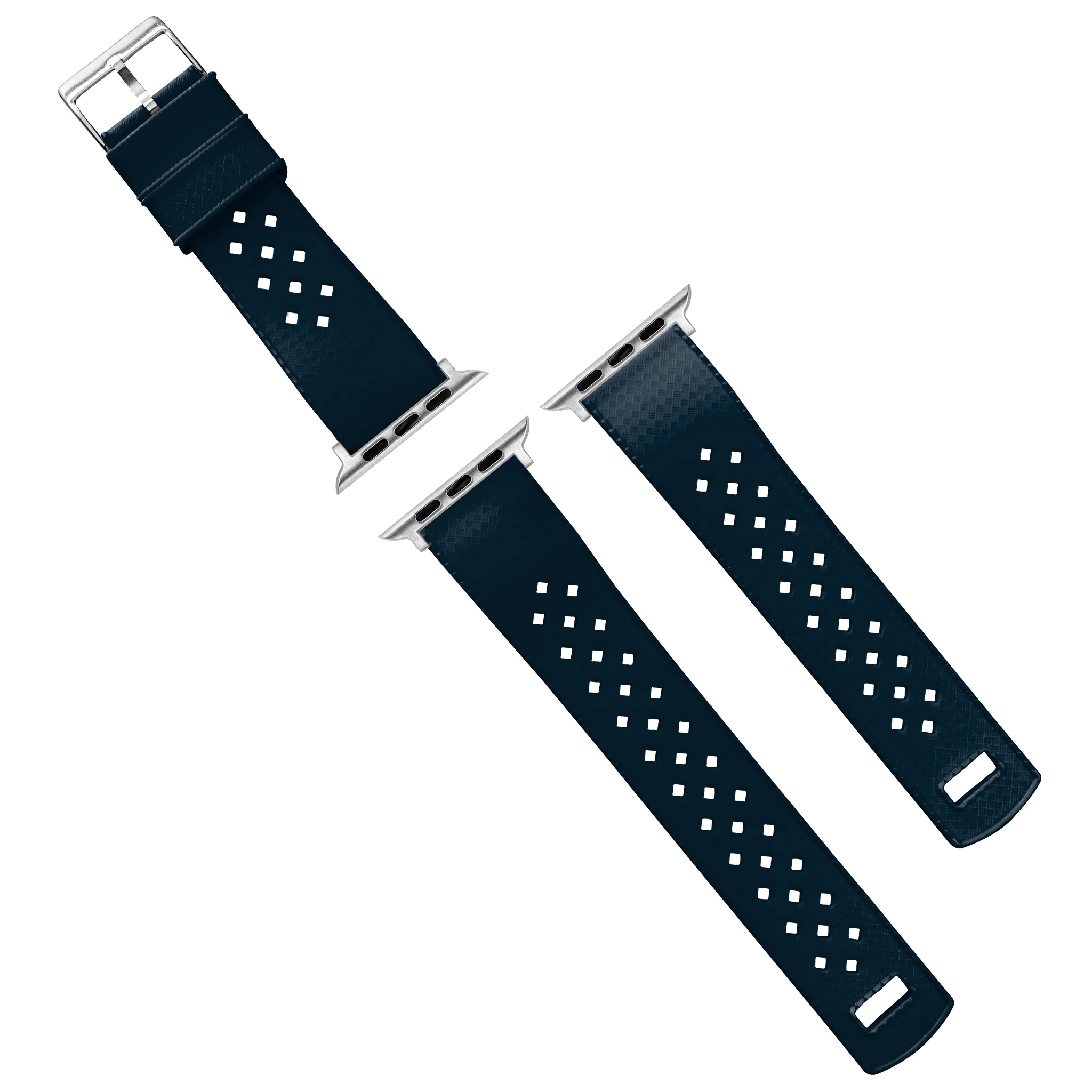 Apple Watch Tropical Style Navy Blue Watch Band - Image 11