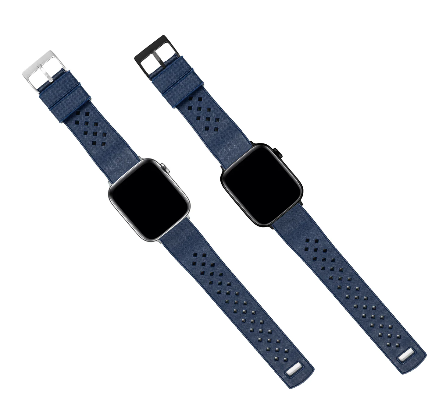 Apple Watch Tropical Style Navy Blue Watch Band - Image 4