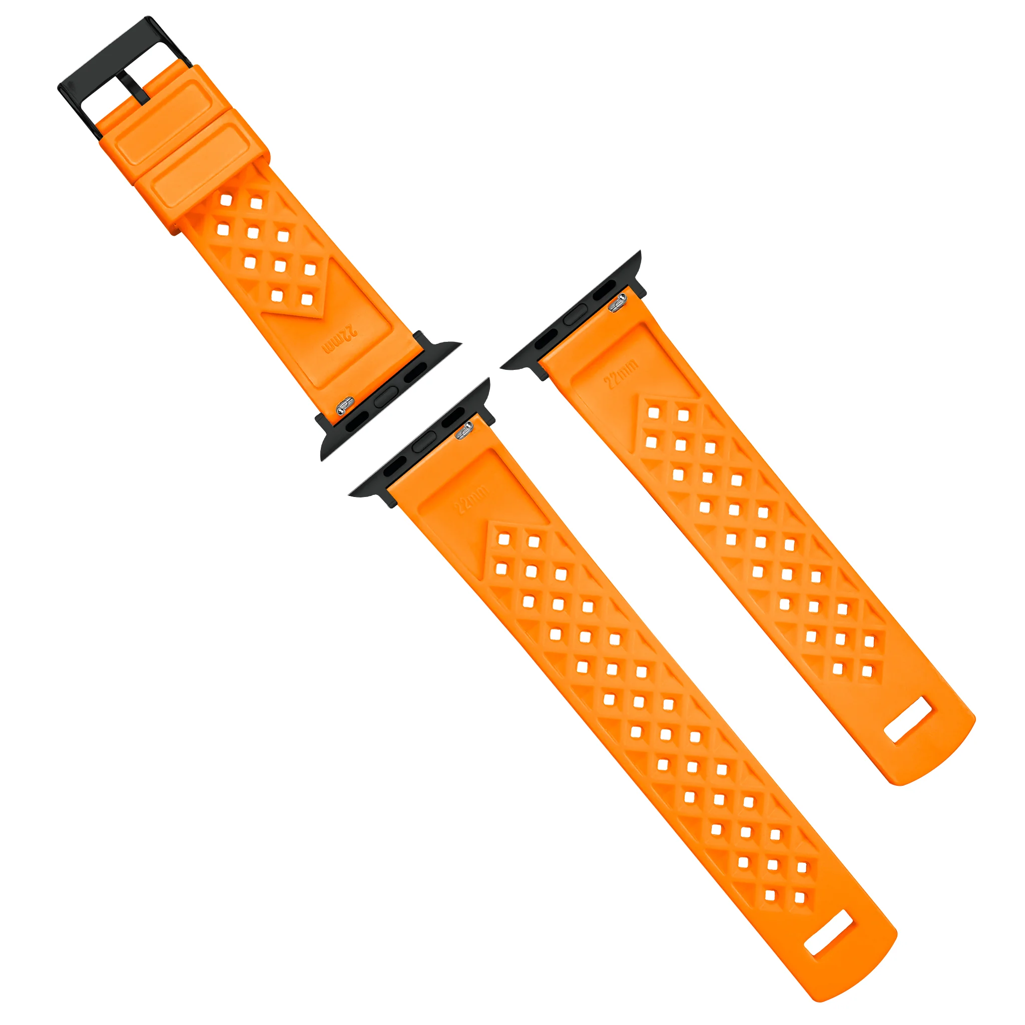 Apple Watch Tropical Style Orange Watch Band - Image 4