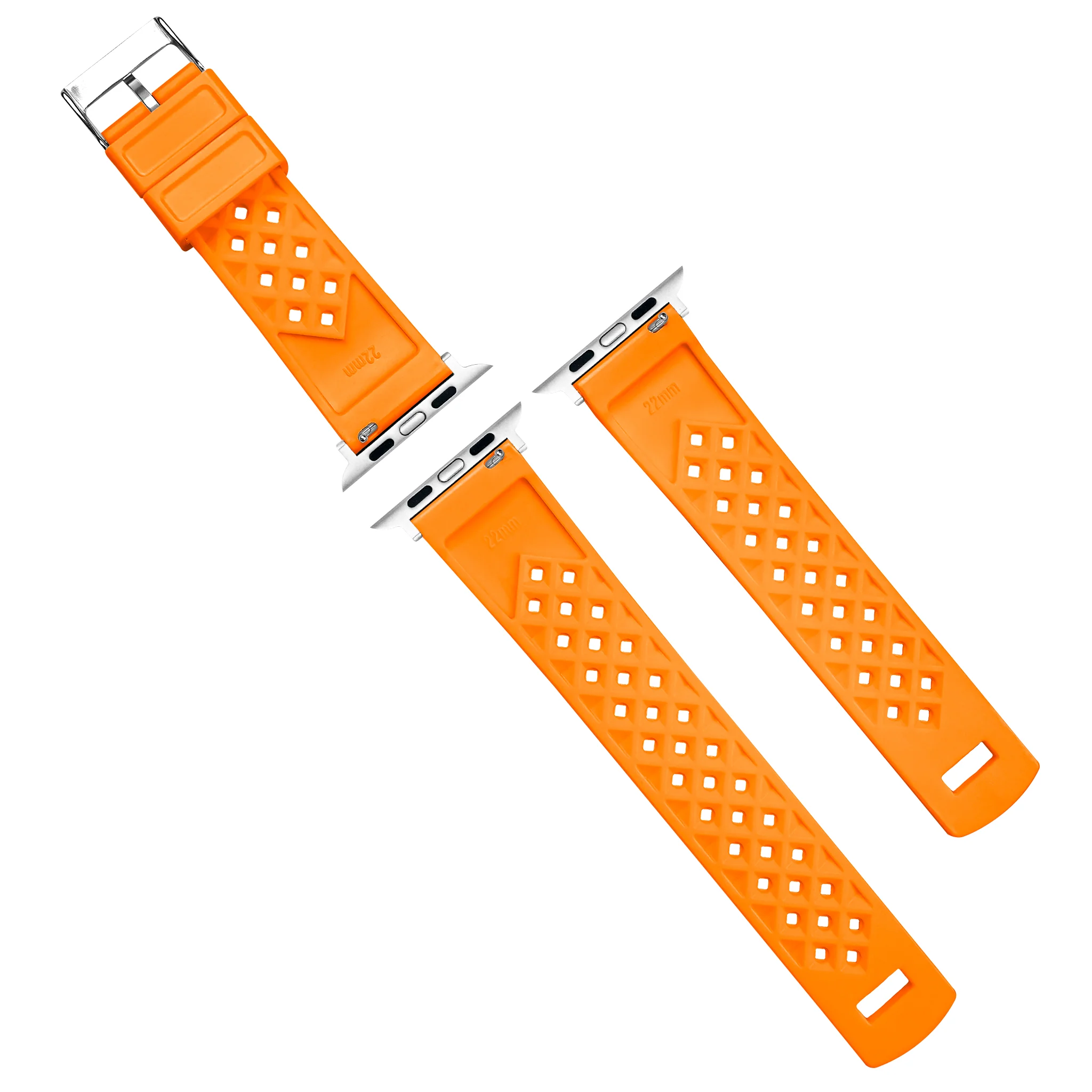 Apple Watch Tropical Style Orange Watch Band - Image 6