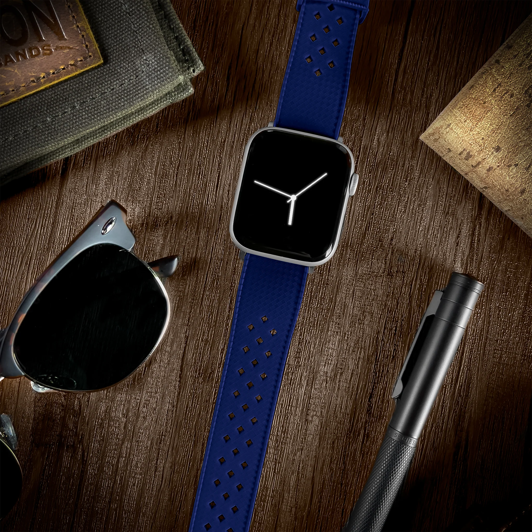 Apple Watch Tropical Style Royal Blue Watch Band - Image 2