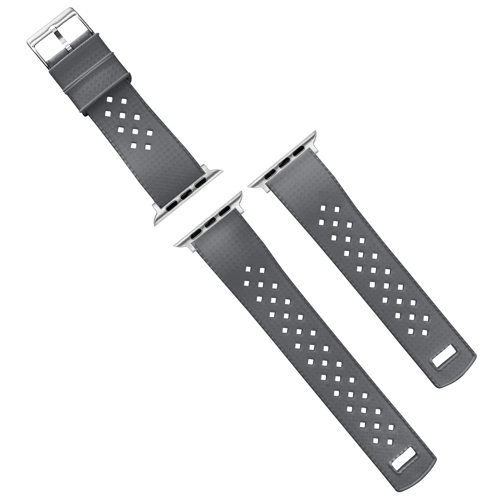 Apple Watch Tropical Style Smoke Grey Watch Band - Image 11