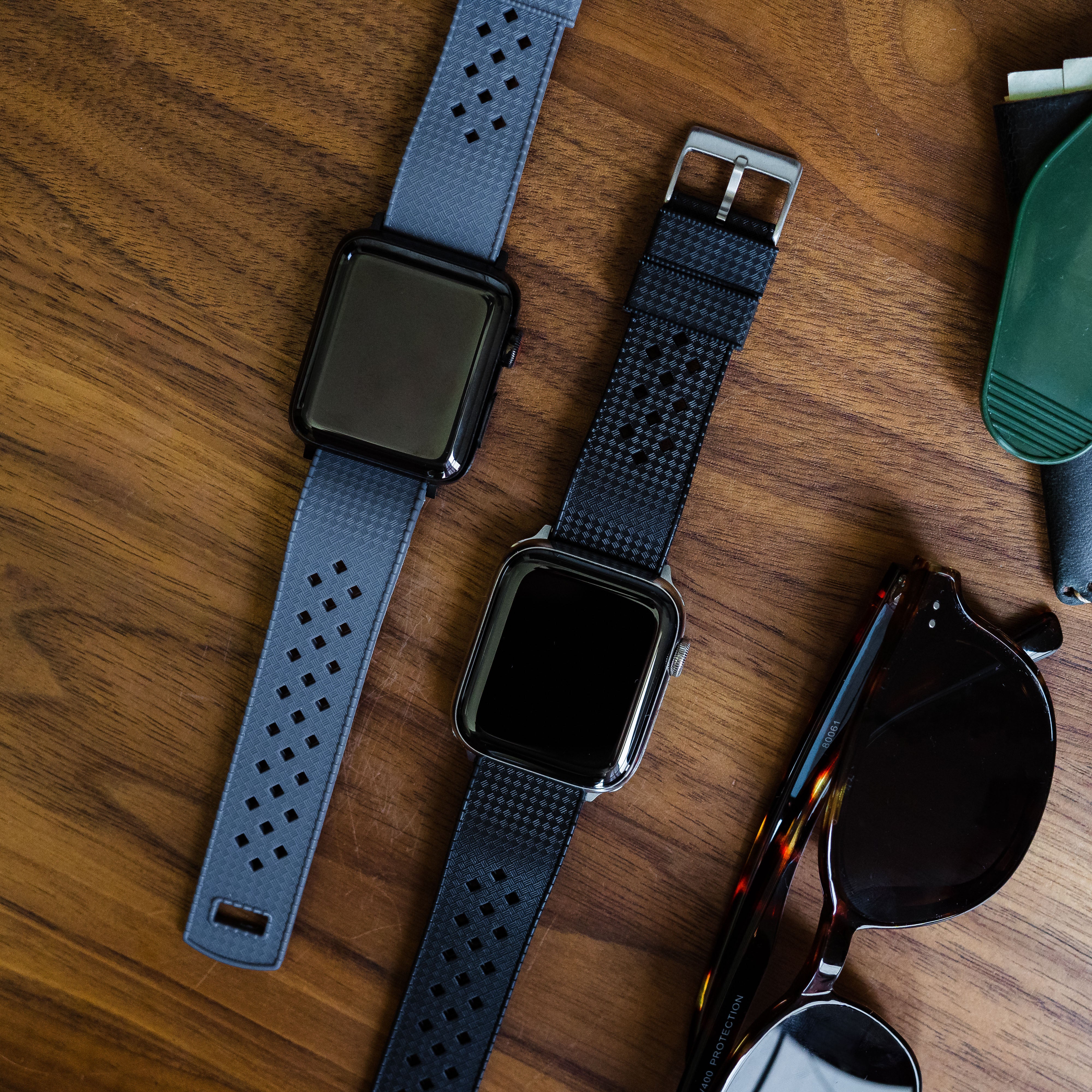 Apple Watch Tropical Style Smoke Grey Watch Band - Image 2