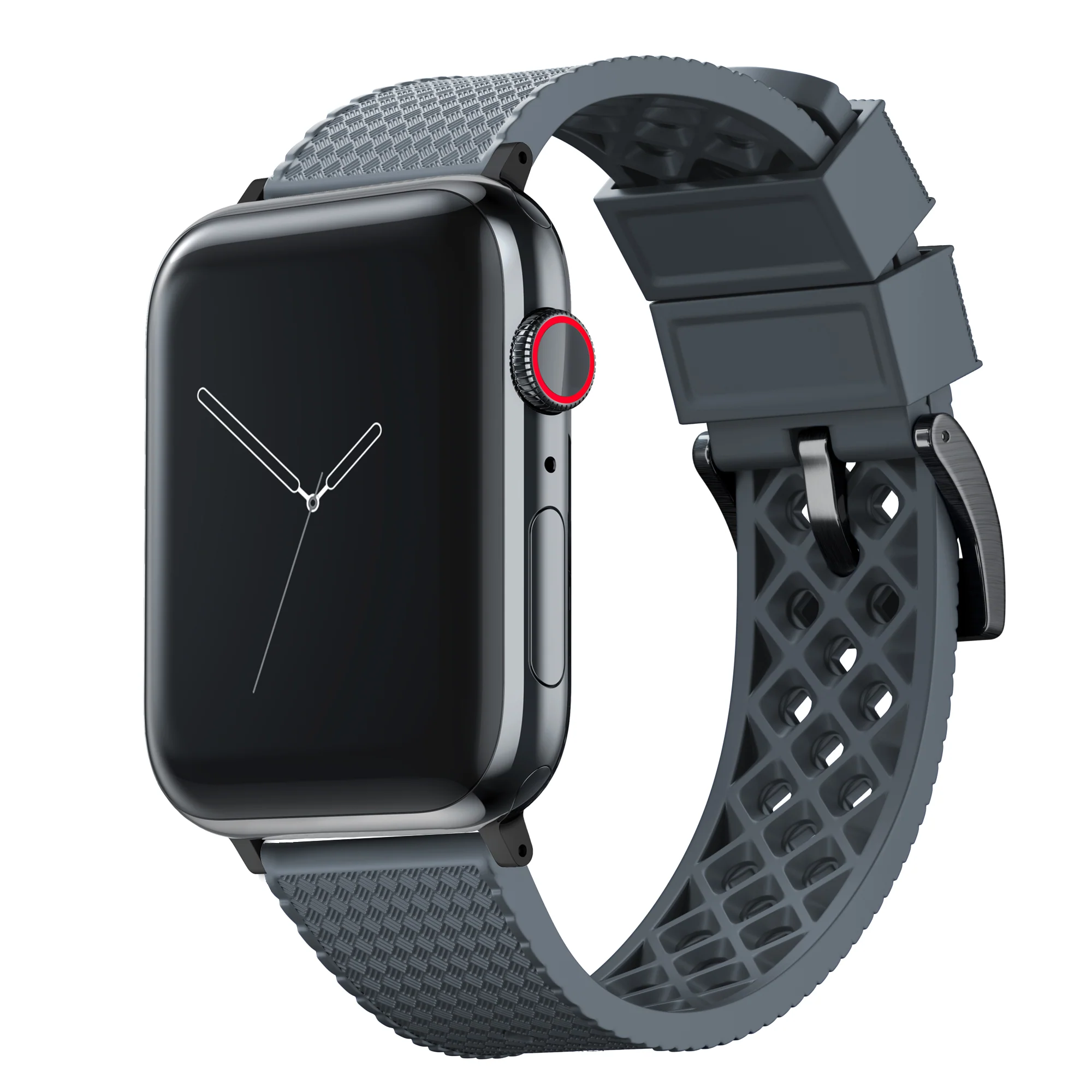 Apple Watch Tropical Style Smoke Grey Watch Band - Image 4