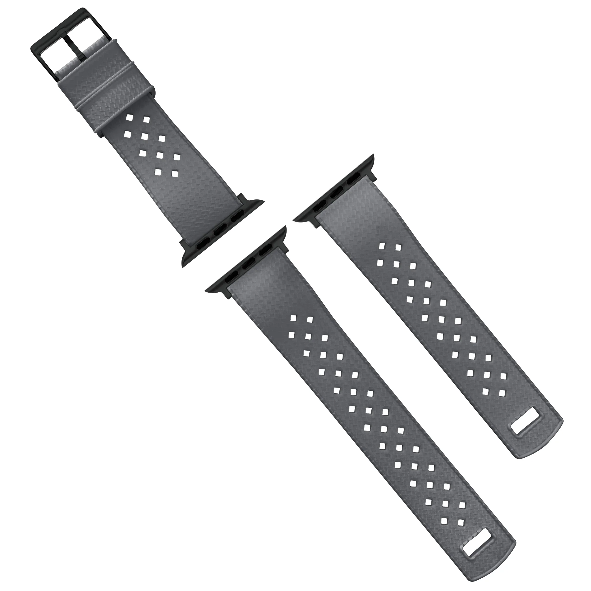 Apple Watch Tropical Style Smoke Grey Watch Band - Image 9