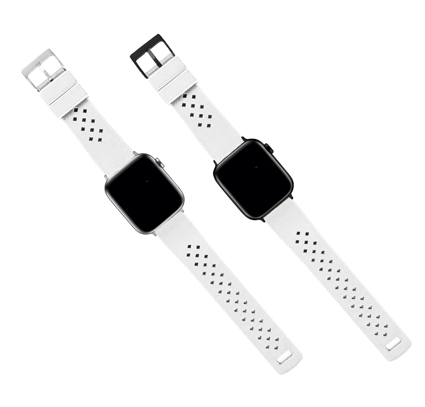 Apple Watch Tropical Style White Watch Band - Image 3
