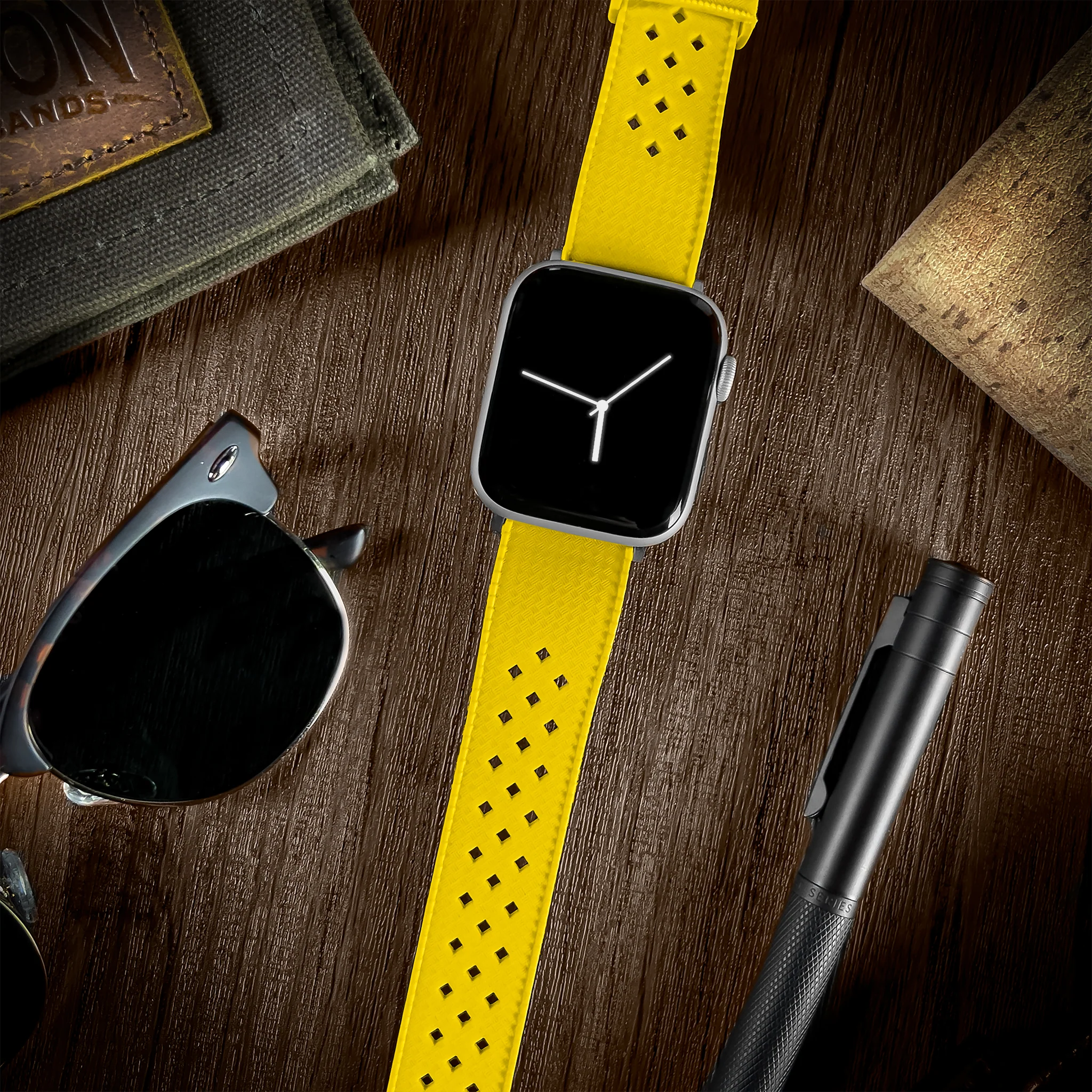 Apple Watch Tropical Style Yellow Watch Band - Image 2