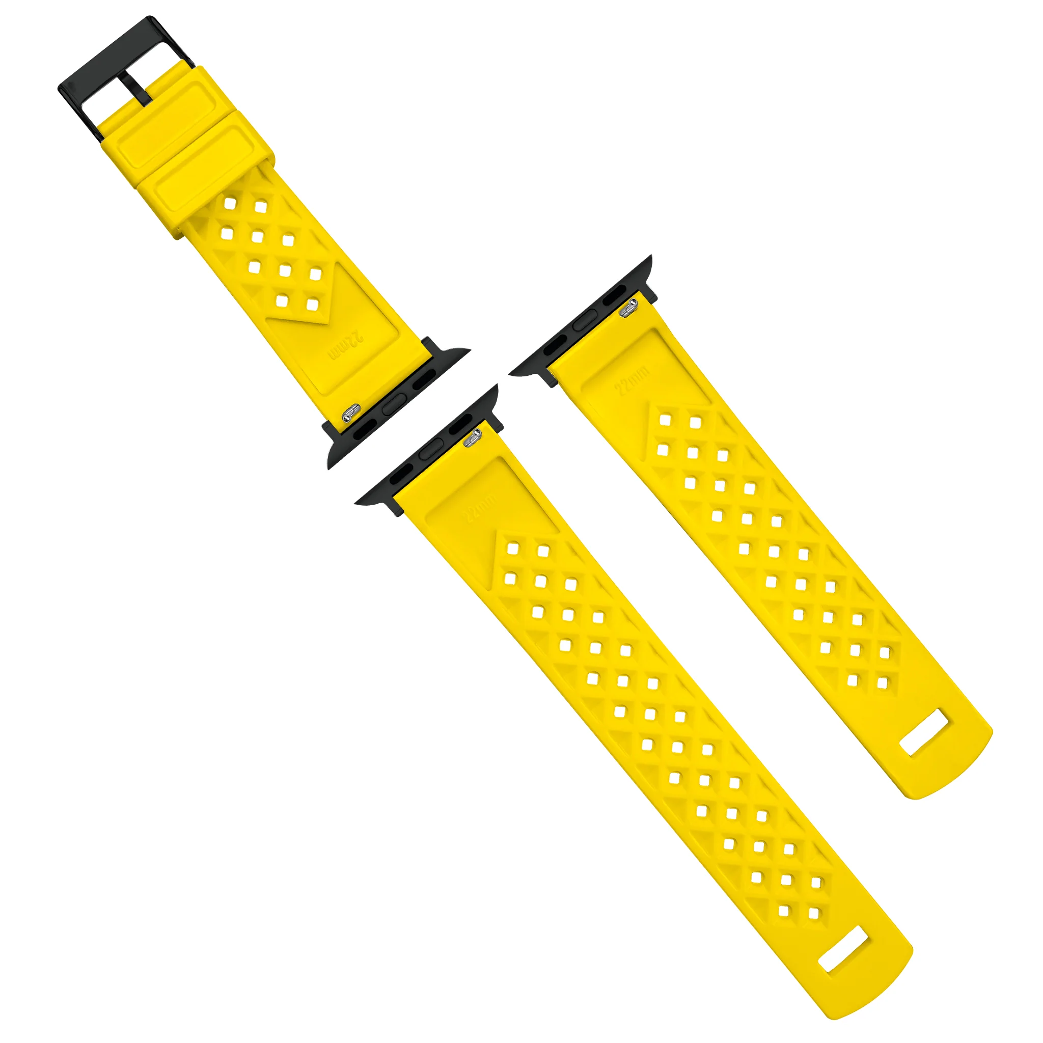 Apple Watch Tropical Style Yellow Watch Band - Image 5