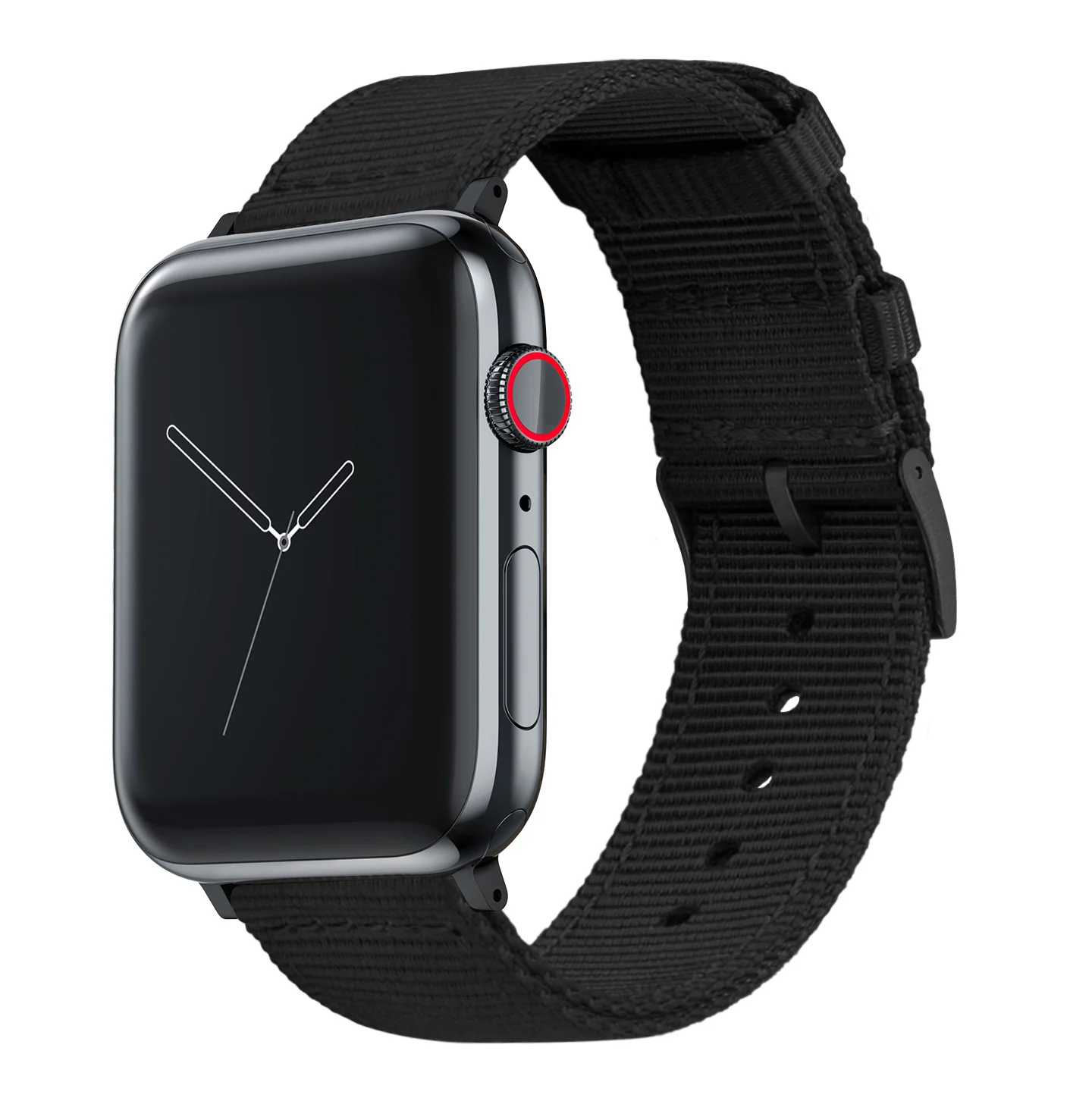 Apple Watch Two Piece NATO® style Black Watch Band - Image 2